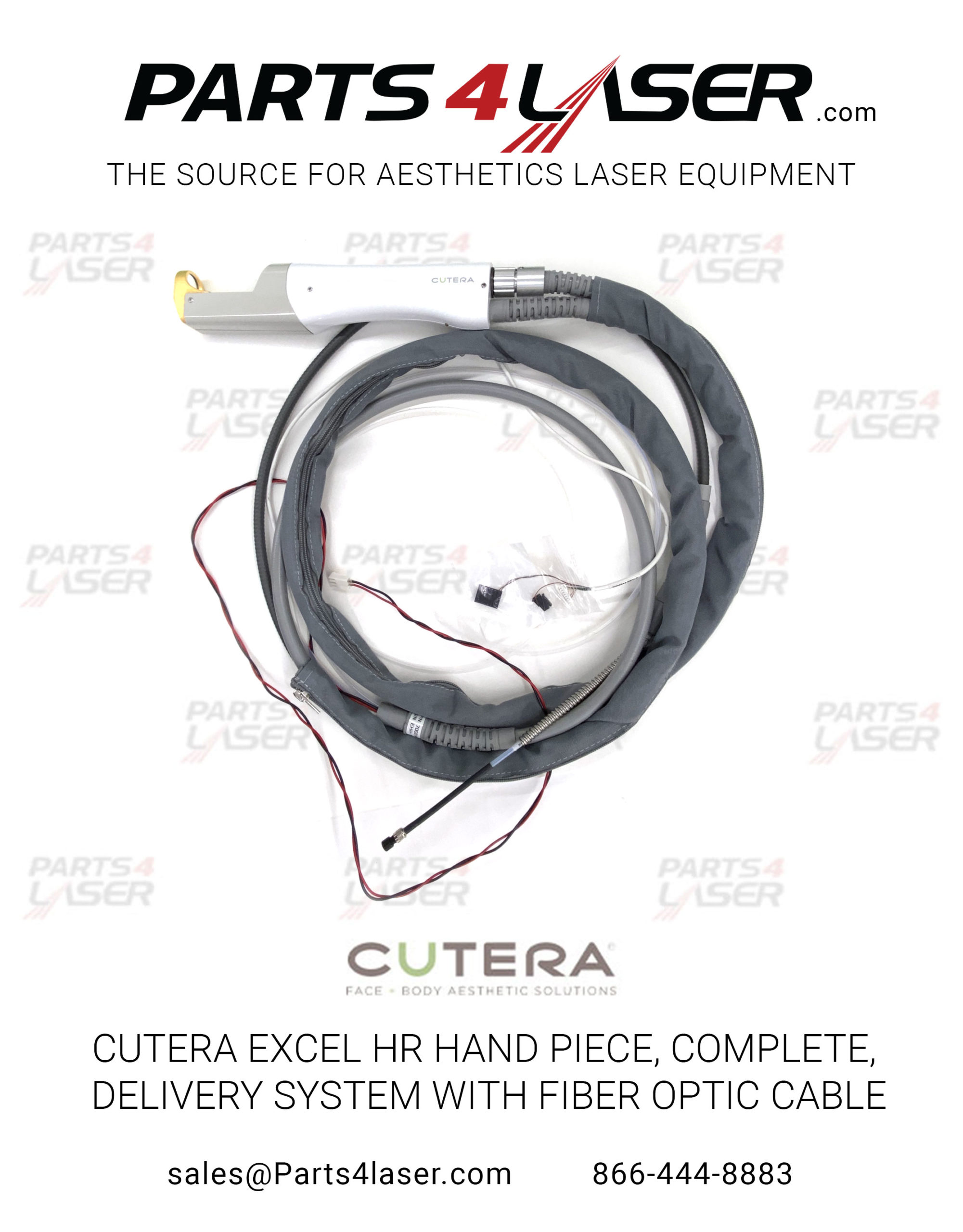CUTERA EXCEL HR HAND PIECE, COMPLETE , DELIVERY SYSTEM WITH FIBER OPTIC CABLE 7002781 CUHP2616