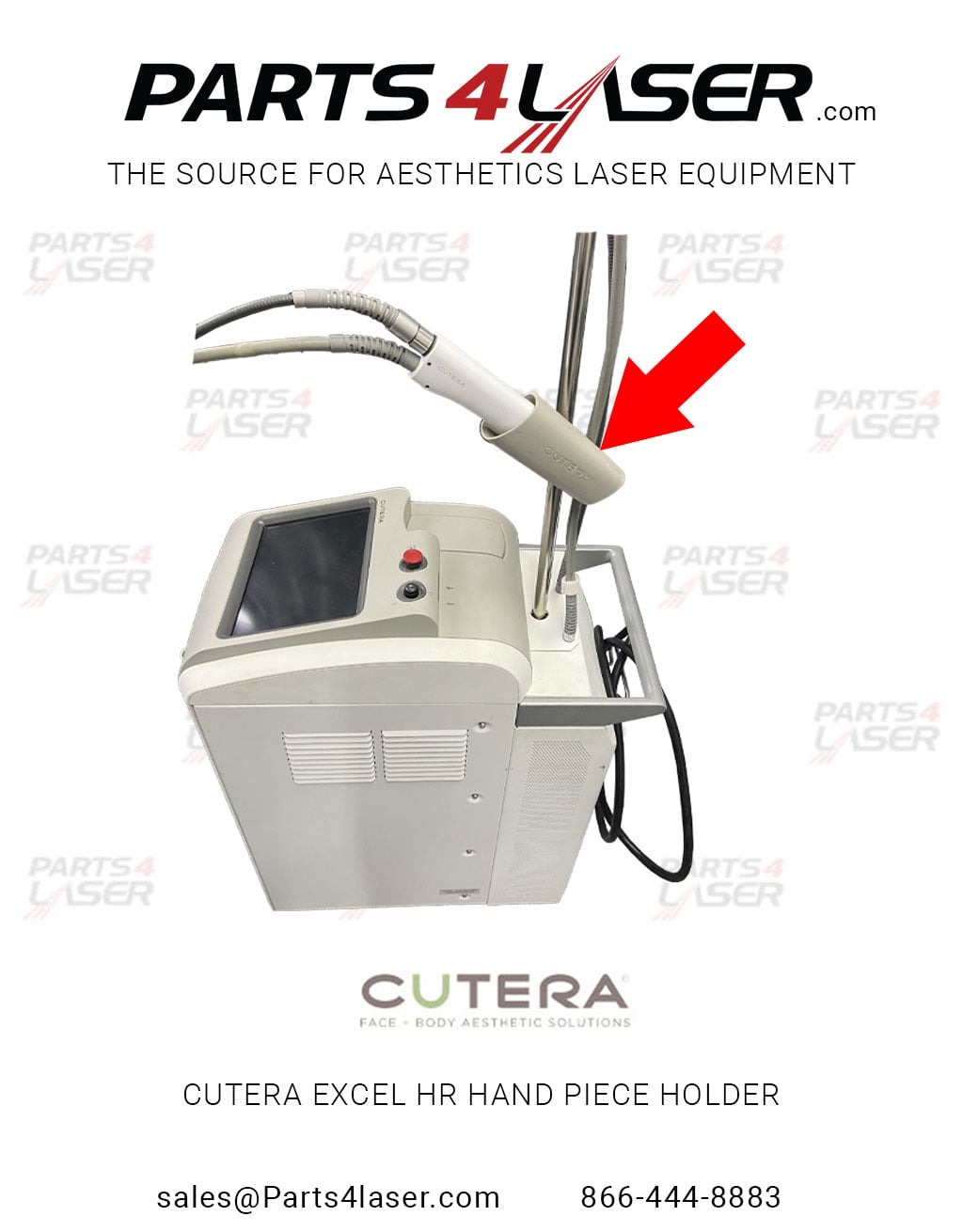 CUTERA EXCEL HR HAND PIECE HOLDER CRADLE HOLSTER 3005823 3005826 , CUOP2832 F8 - Image 2