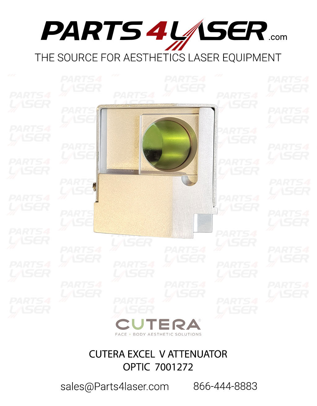 CUTERA EXCEL V ATTENUATOR OPTIC 7001272 CUOP2833 - Image 2