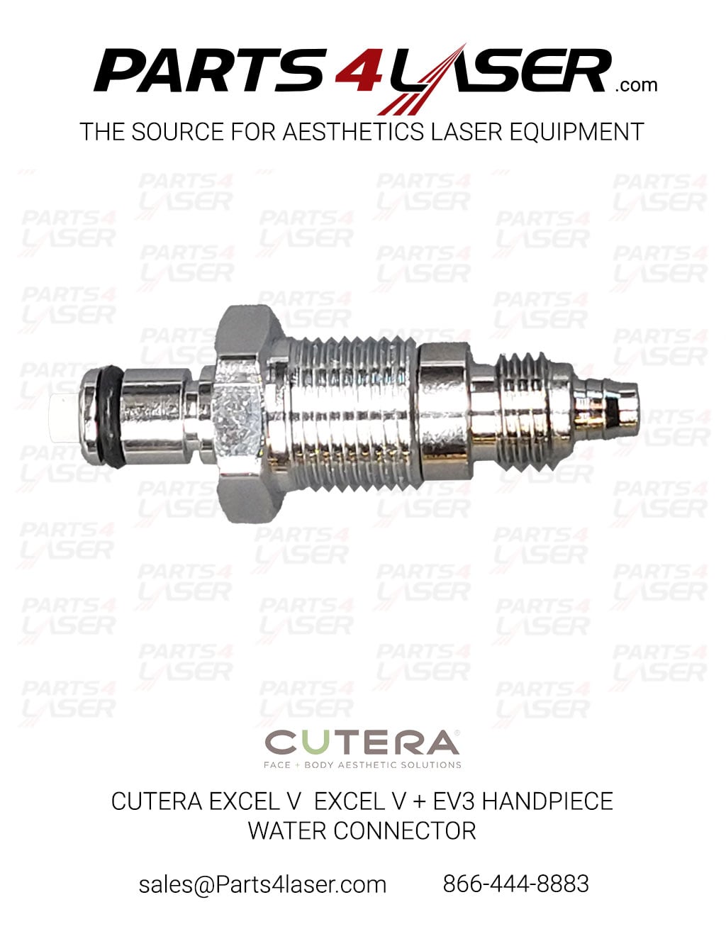 CUTERA EXCEL V EXCEL V + EV3 HANDPIECE WATER CONNECTOR CUCN3516, E79 - Image 2