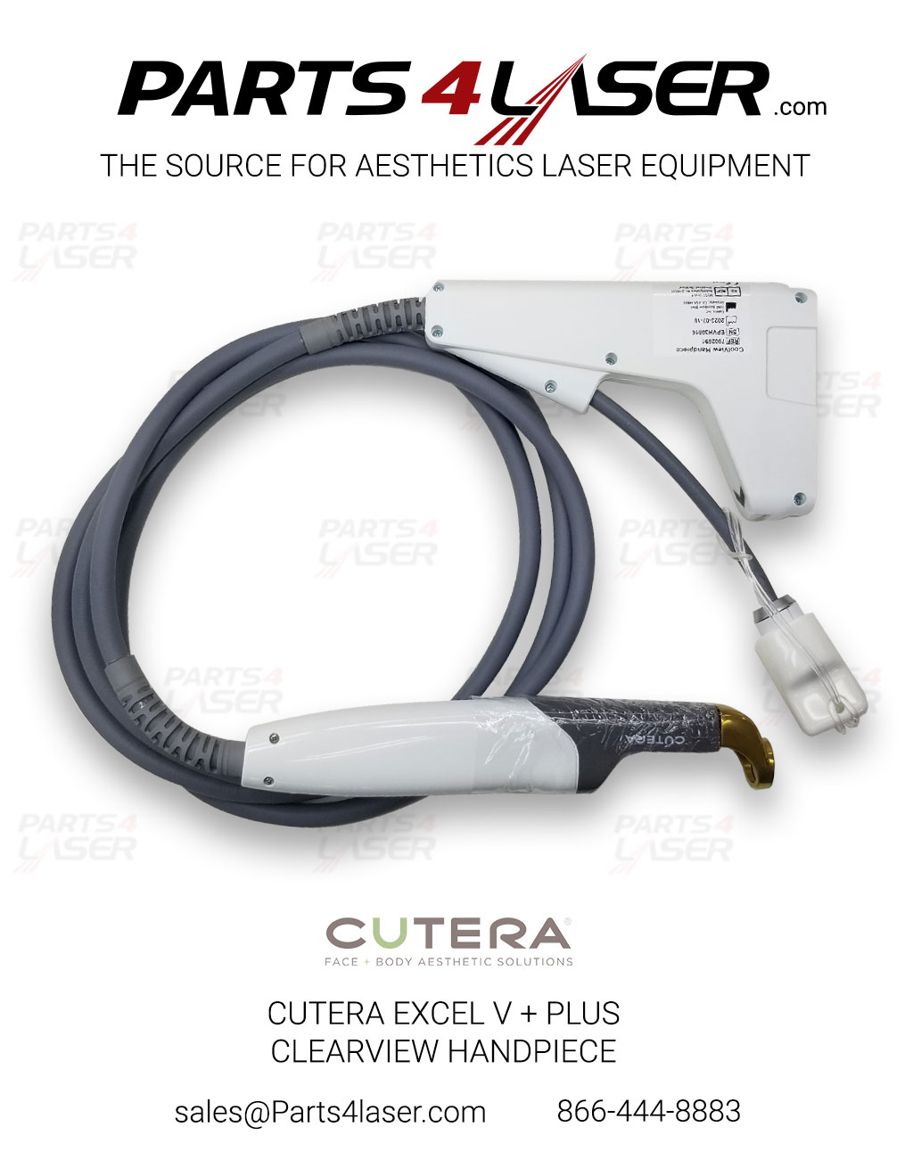 CUTERA EXCEL V + EV+ PLUS CLEARVIEW COOLVIEW HANDPIECE CUHP3298