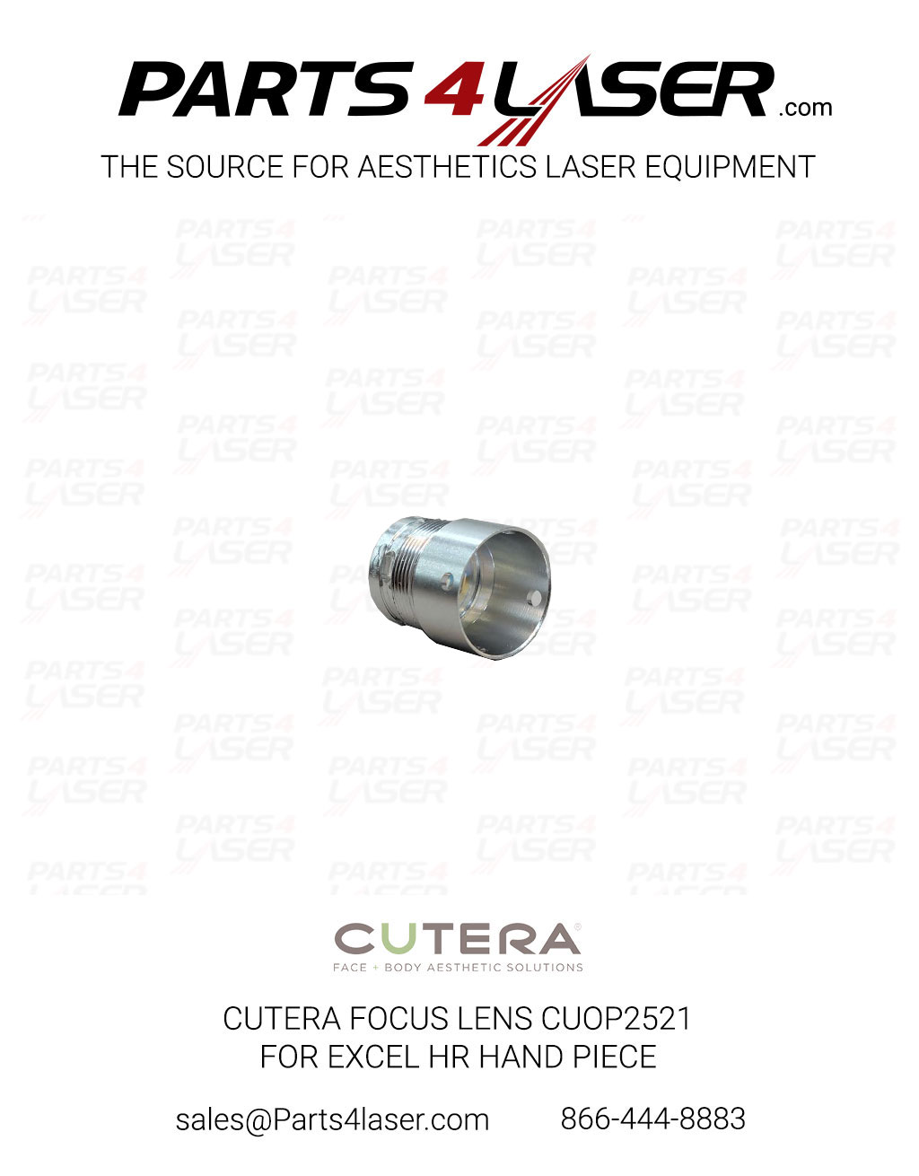 CUTERA FOCUS LENS L2 FOR EXCEL HR HAND PIECE WITH METAL BARREL CUOP2521-1, G1 - Image 2