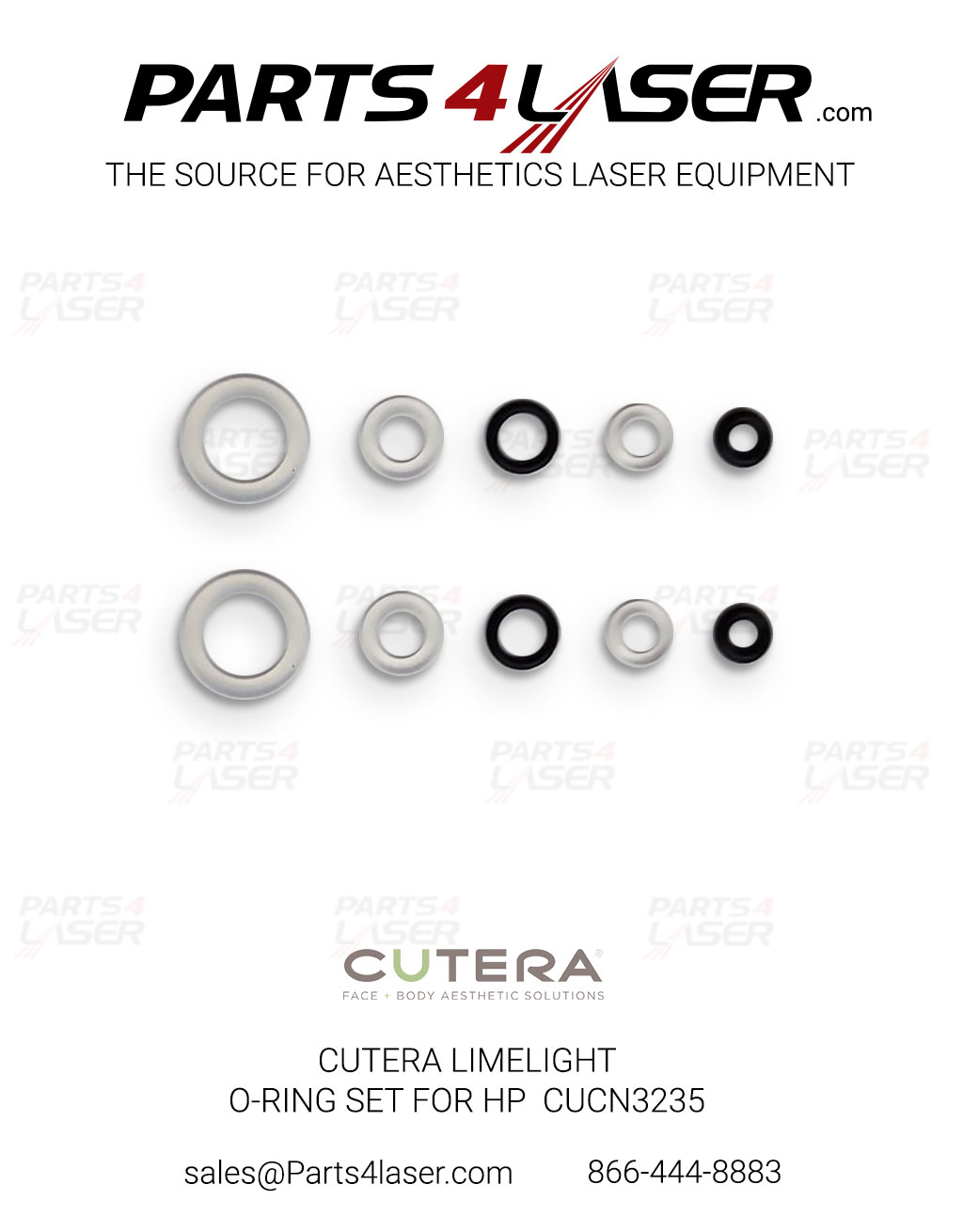CUTERA LIMELIGHT O-RING SET FOR HAND PIECE CAVITY CUCN3236