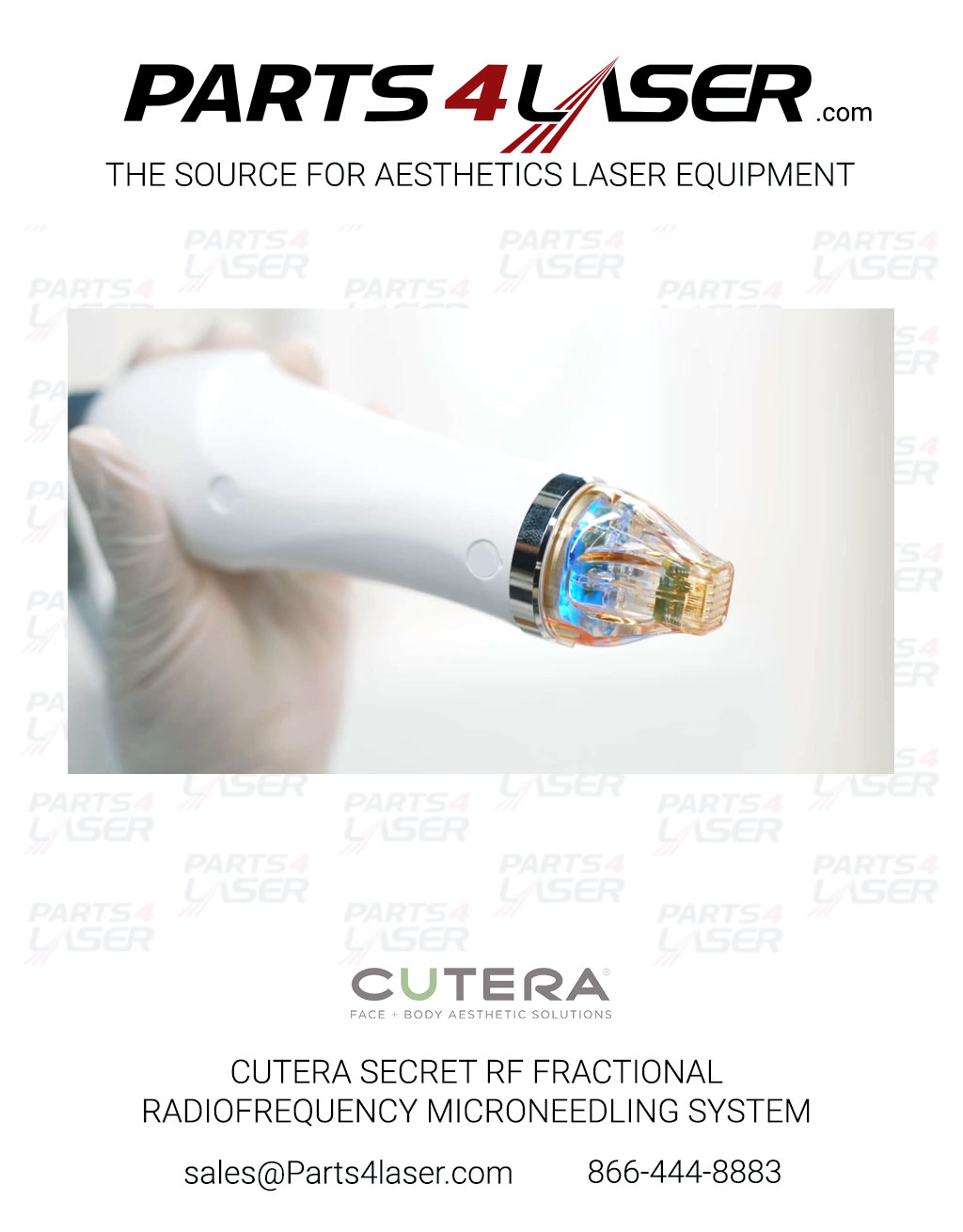 CUTERA SECRET RF MICRONEEDLE TIP 64 PIN SEMI INSULATED 10 PC MTR-AC-64 CUCN3735 - Image 3