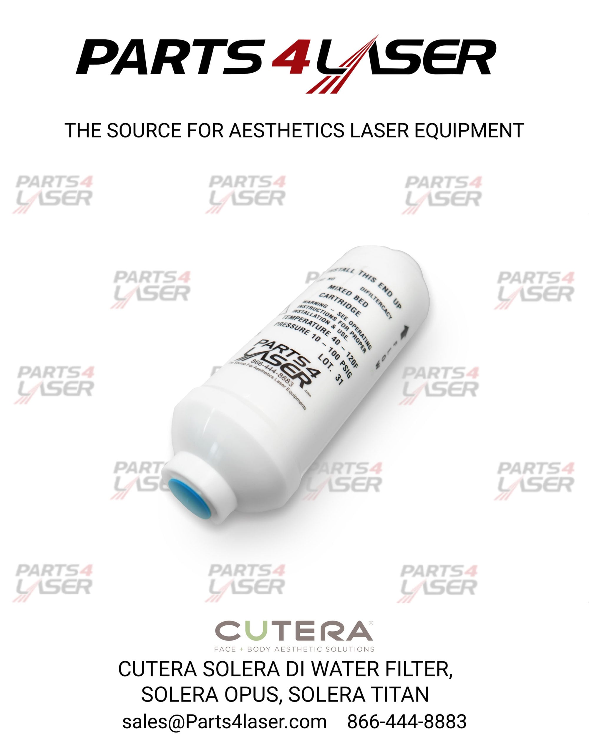 CUTERA SOLERA DI WATER FILTER , SOLERA OPUS, SOLERA TITAN