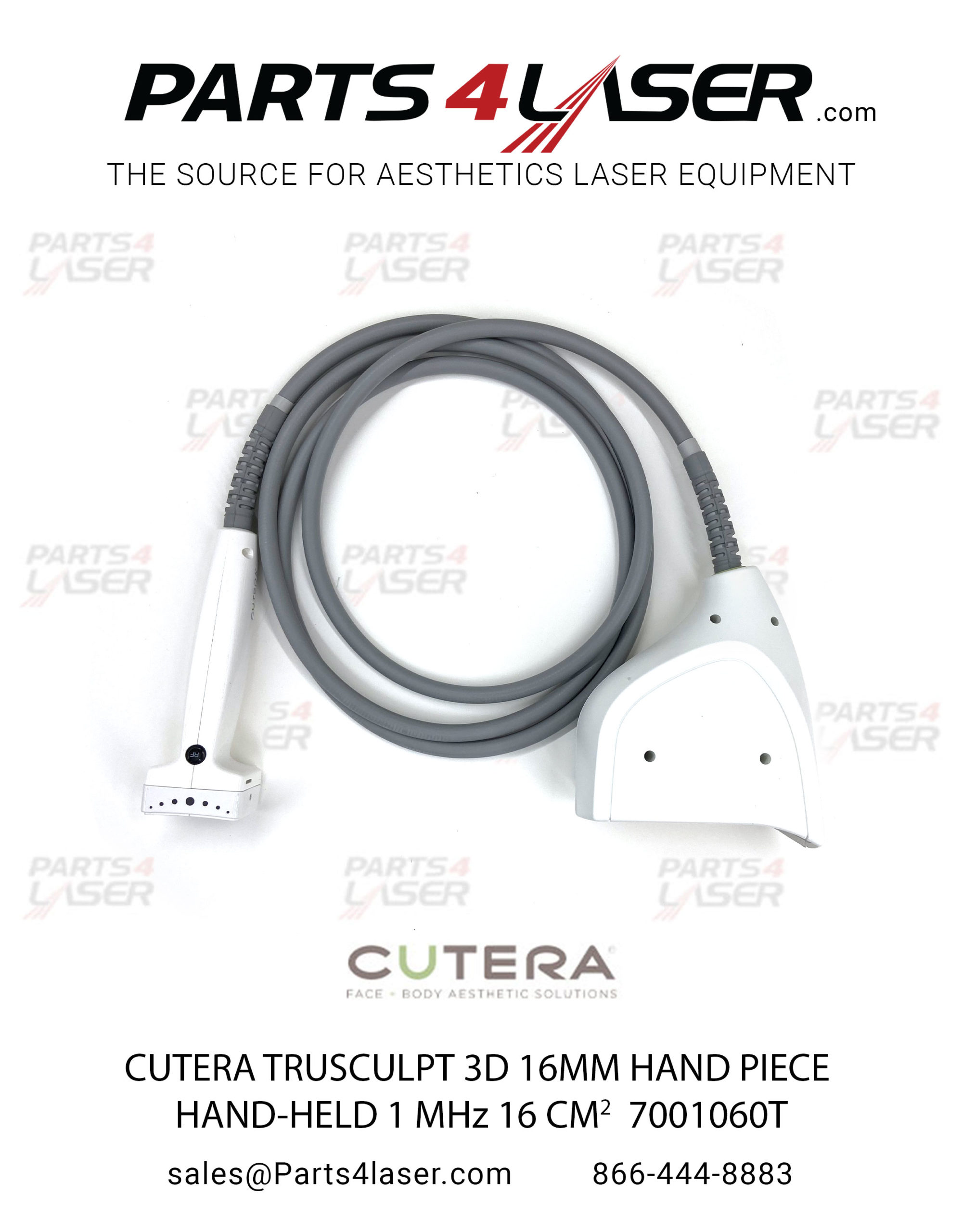 CUTERA TRUSCULPT 3D HAND PIECE HAND-HELD 1 MHz 16 cm2 7001060T, RECHARGE PULSES TO YOUR HAND PIECE, REPAIR YOUR HAND PIECE F17 - Image 3