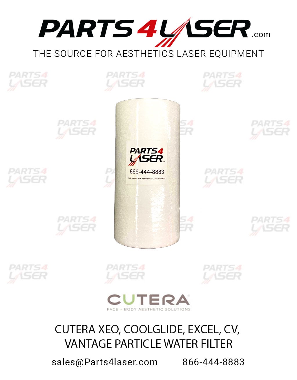 CUTERA XEO, COOLGLIDE,ENLIGHTEN PARTICLE WATER FILTER 102-340005256 CUFI1610