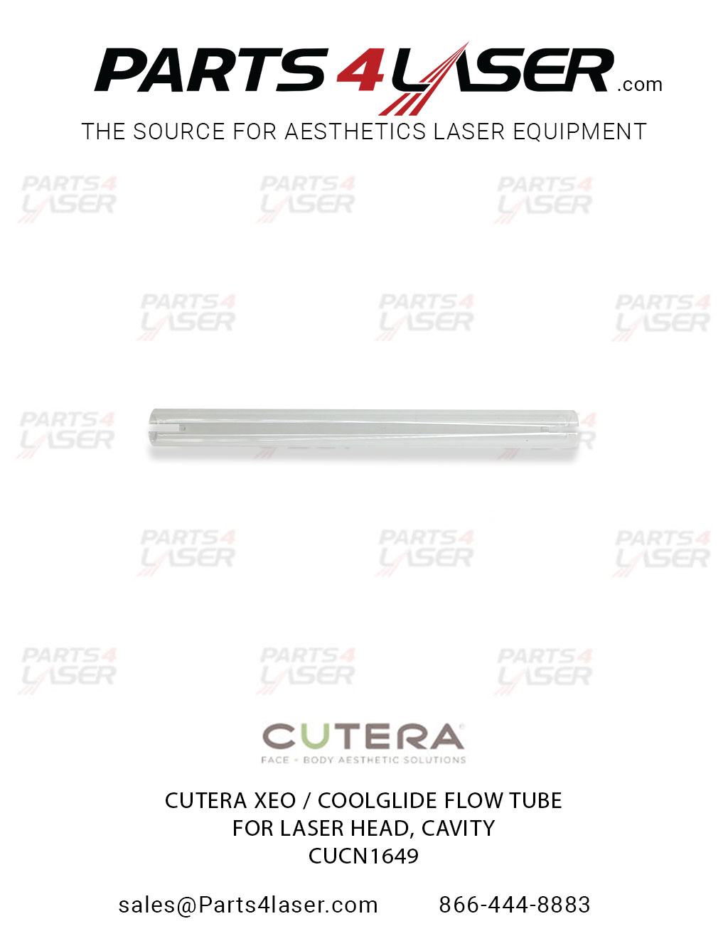 CUTERA XEO / COOLGLIDE EXCEL V FLOW TUBE FOR LASER HEAD, CAVITY CuCN1649