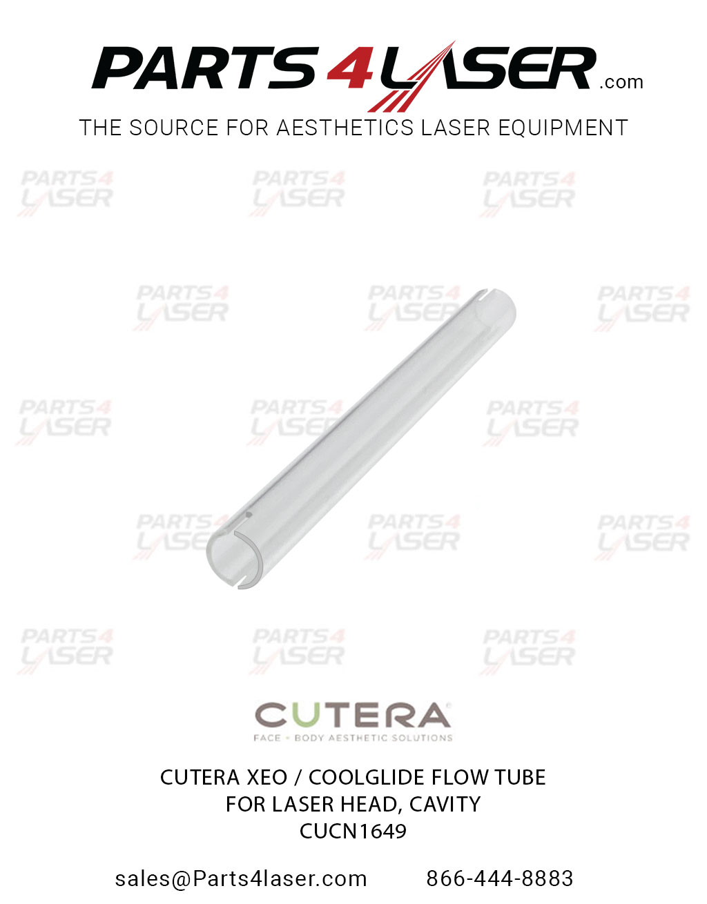 CUTERA XEO, CUTERA COOLGLIDE 1064 LASER HEAD FLOW TUBE