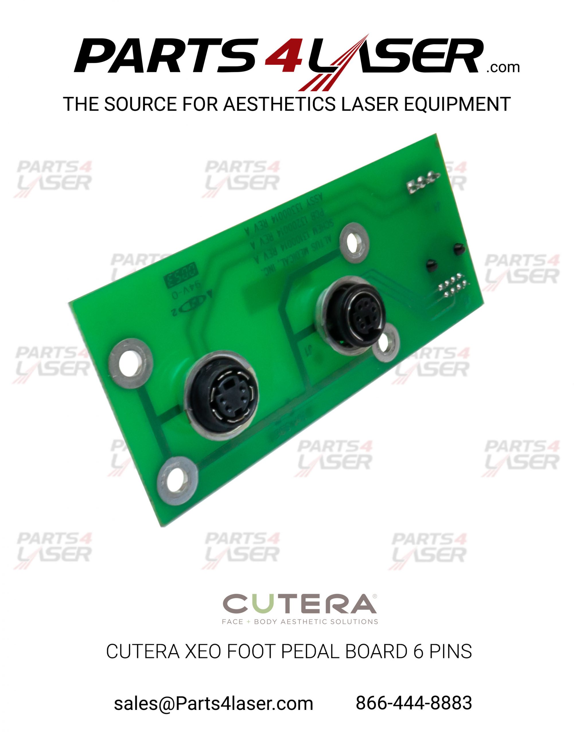CUTERA XEO, COOLGLIDE FOOT PEDAL BOARD 6 PINS CUPC1526