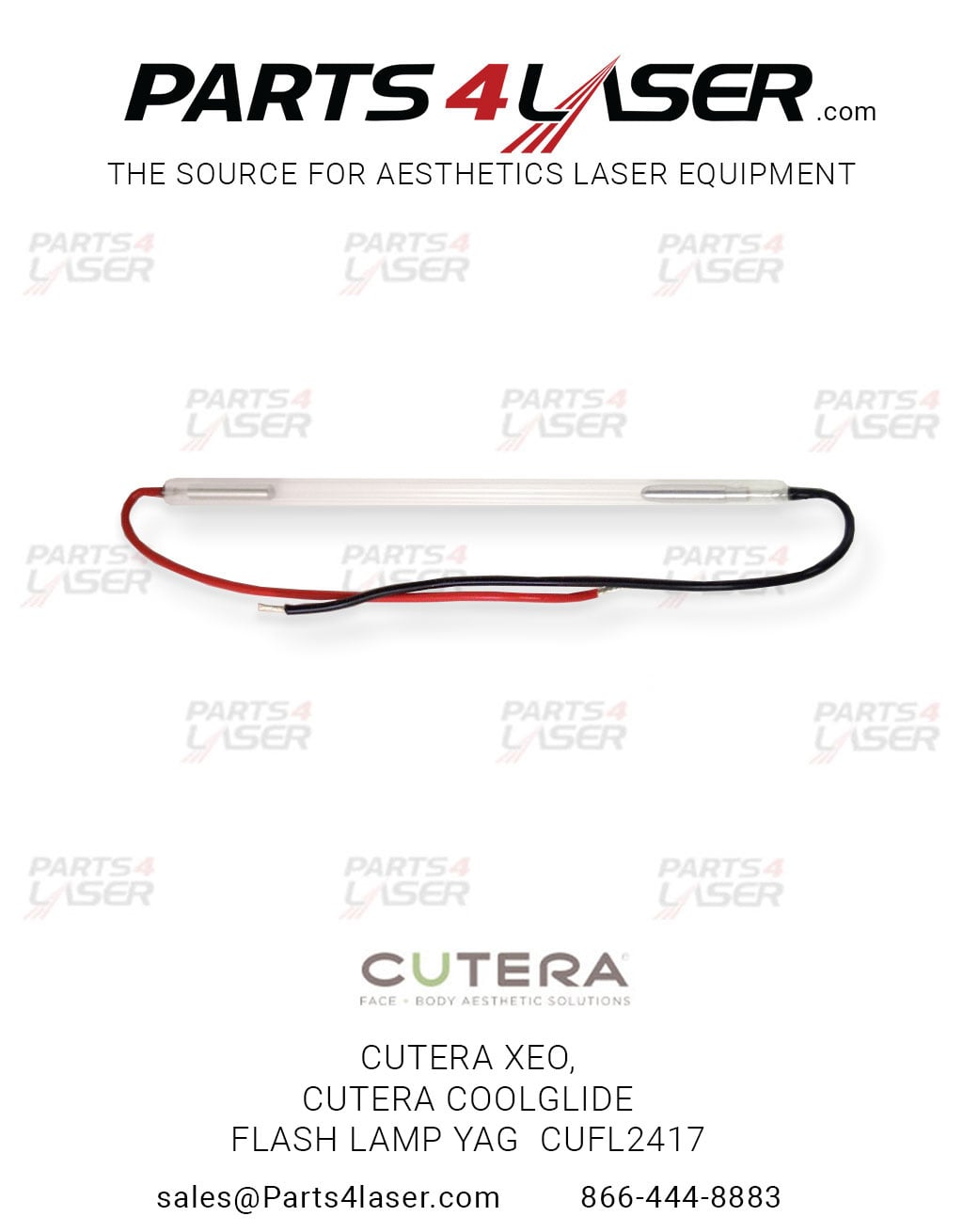 CUTERA XEO, CUTERA COOLGLIDE FLASH LAMP YAG CUFL2417