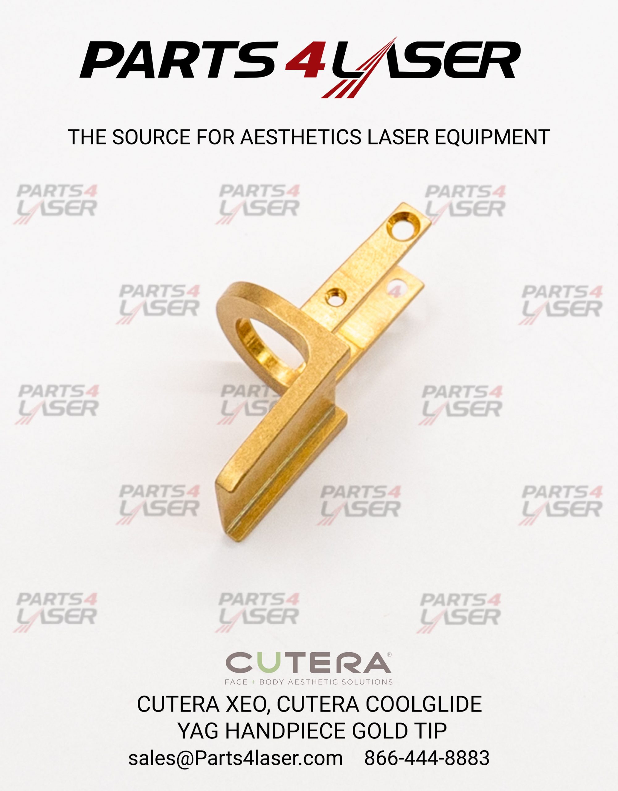 CUTERA XEO,CUTERA COOLGLIDE YAG HANDPIECE GOLD TIP SMALL CuCN1629