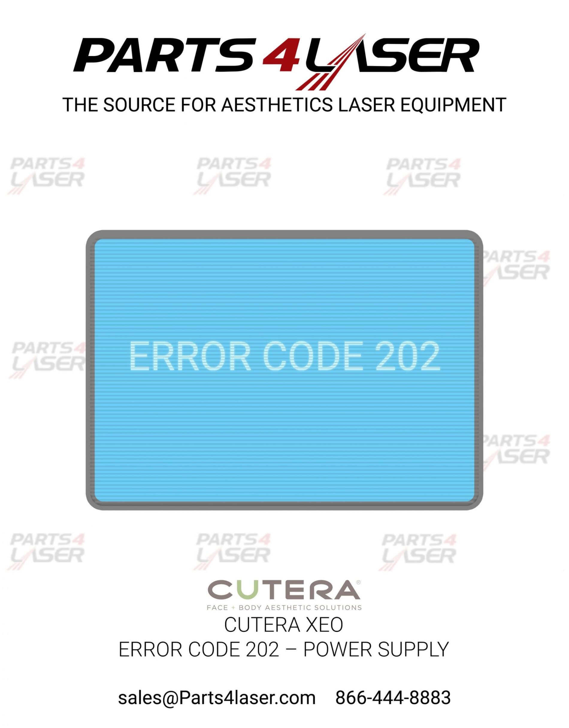 CUTERA XEO - ERROR CODE 202