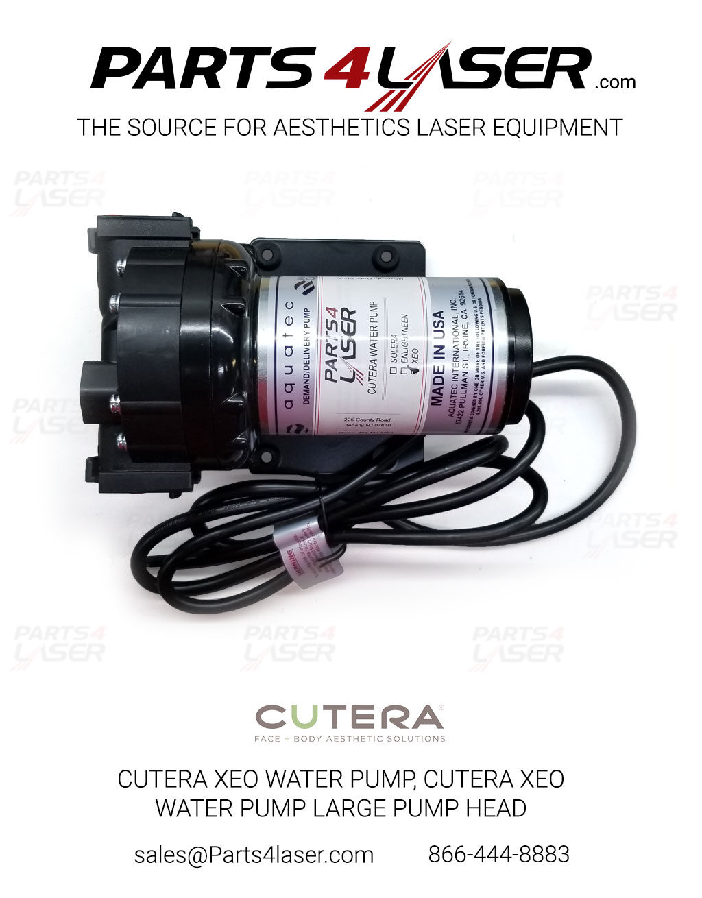 CUTERA XEO WATER PUMP , CUTERA XEO WATER PUMP LARGE PUMP HEAD CUPU2497