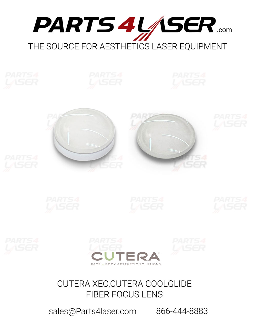 CUTERA XEO,CUTERA COOLGLIDE FIBER FOCUS LENS, SET OF 2 LENS, CUOP1557, CUOP1558