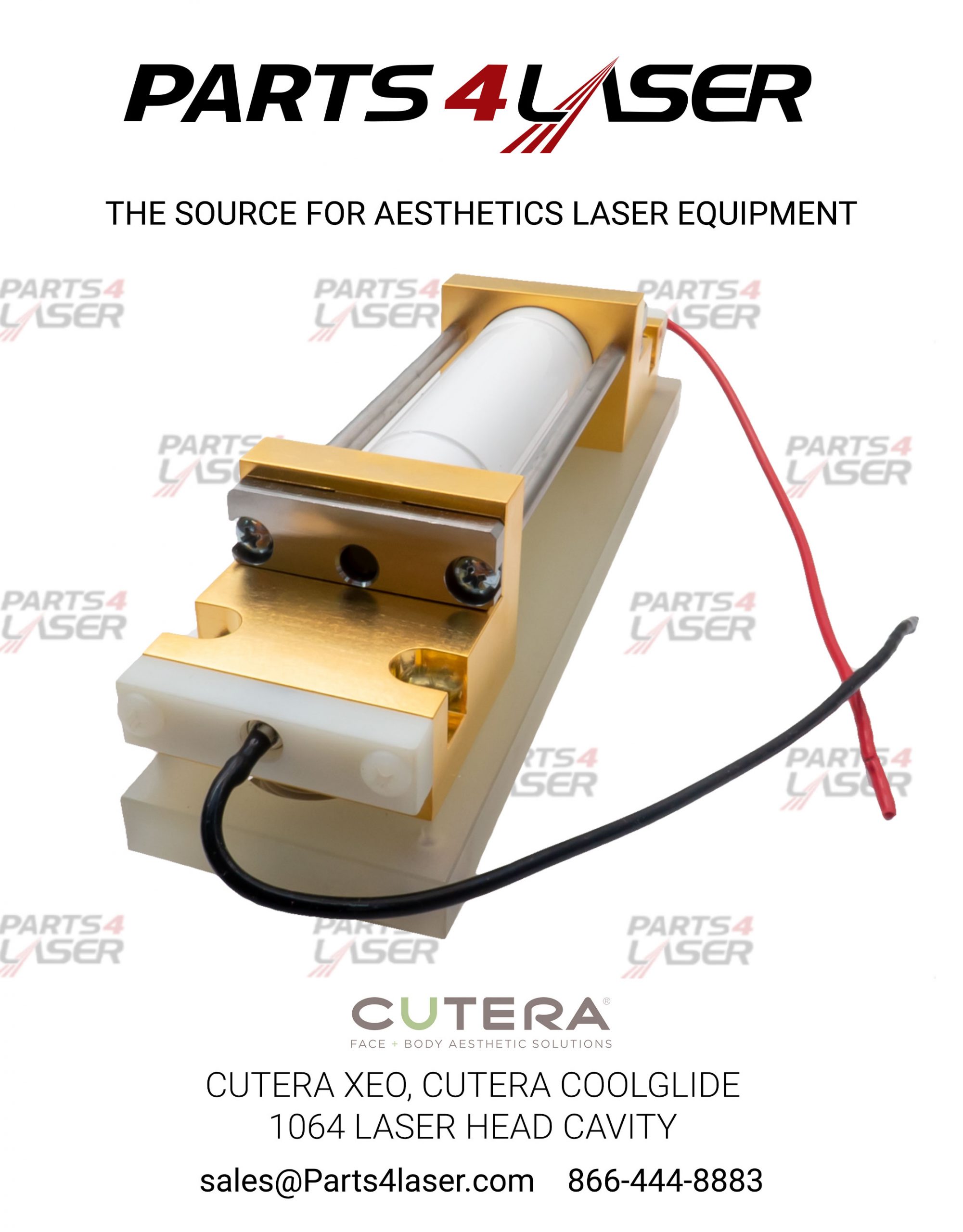 CUTERA XEO EXCEL HR 1064 YAG LASER HEAD CAVITY CULH3633 WITH ROD