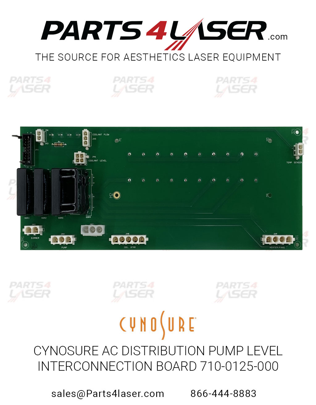 CYNOSURE APOGEE ELITE AC DISTRIBUTION PUMP LEVEL INTERCONNECTION BOARD 710-0125-000 CYPC2754