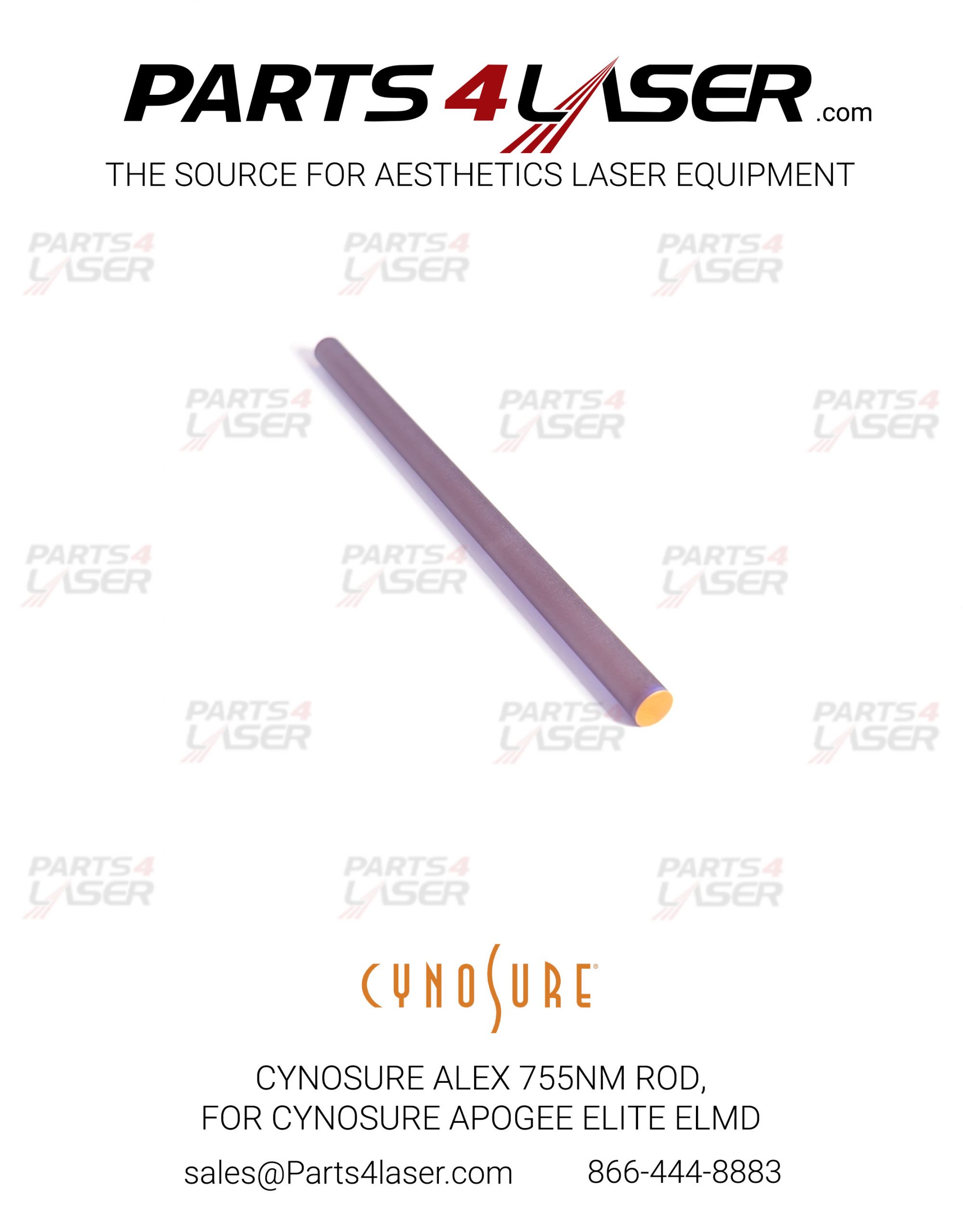 CYNOSURE ALEX 755NM ROD, FOR CYNOSURE APOGEE ELITE ELMD CYRD1853
