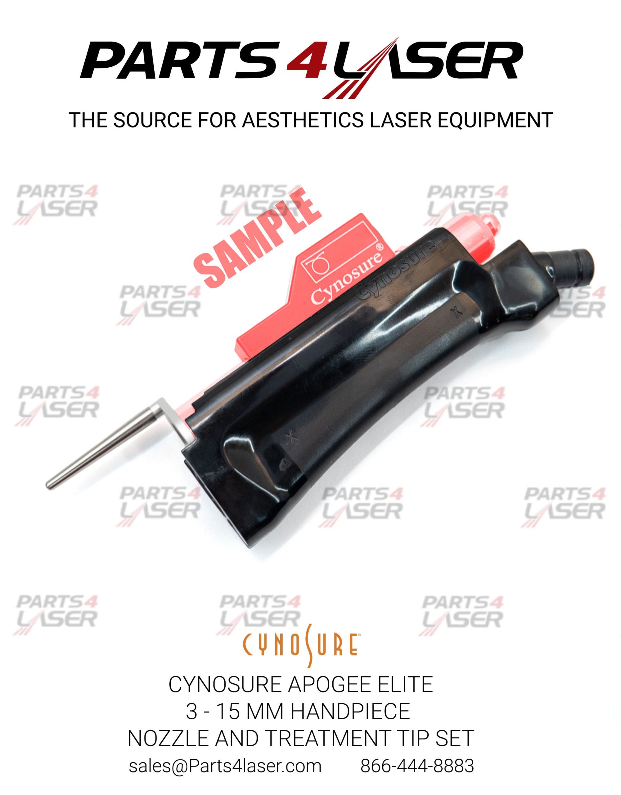 CYNOSURE APOGEE ELITE NOZZLE & TREATMENT TIP SET, ZIMMER CRYO HANDPIECE 100-7009-185 , 100-7009-086 3-18MM ZiCN2310