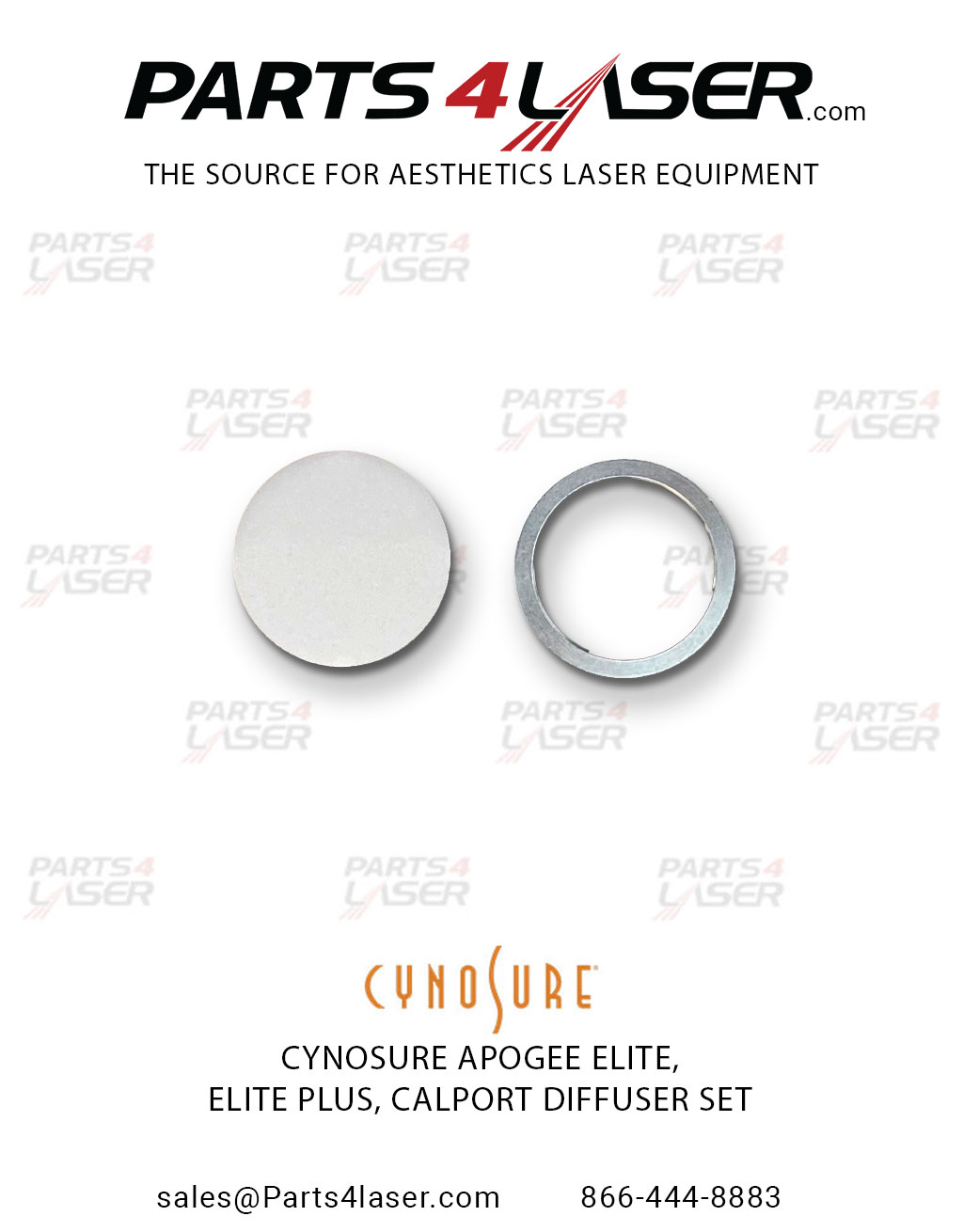 CYNOSURE APOGEE ELITE , ELITE PLUS , MPX CALPORT DIFFUSER SET , CYOP2528 E81