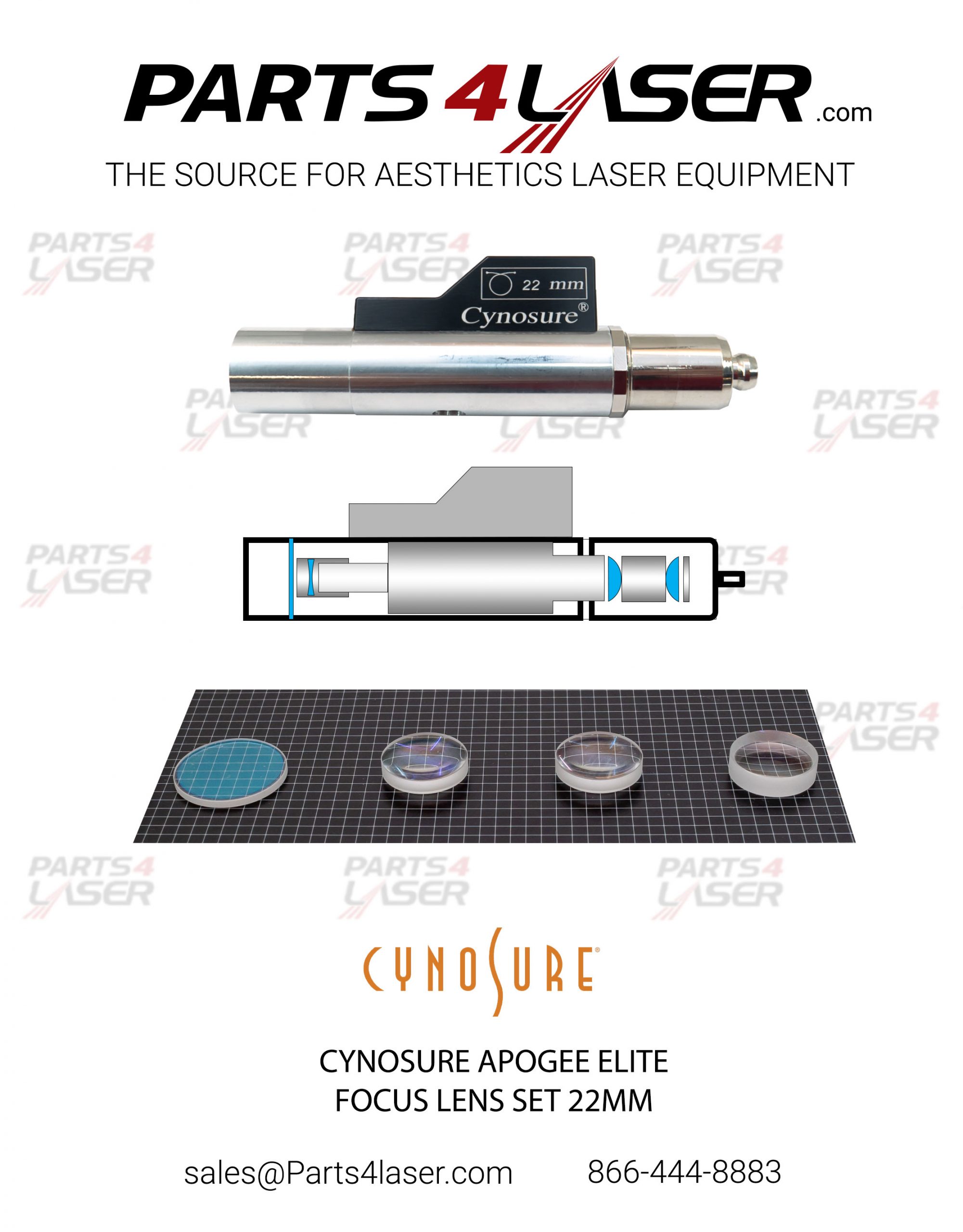 CYNOSURE APOGEE ELITE, ELITE PLUS AND MPX FOCUS LENS 24MM OPTICS KIT, CYOP1761