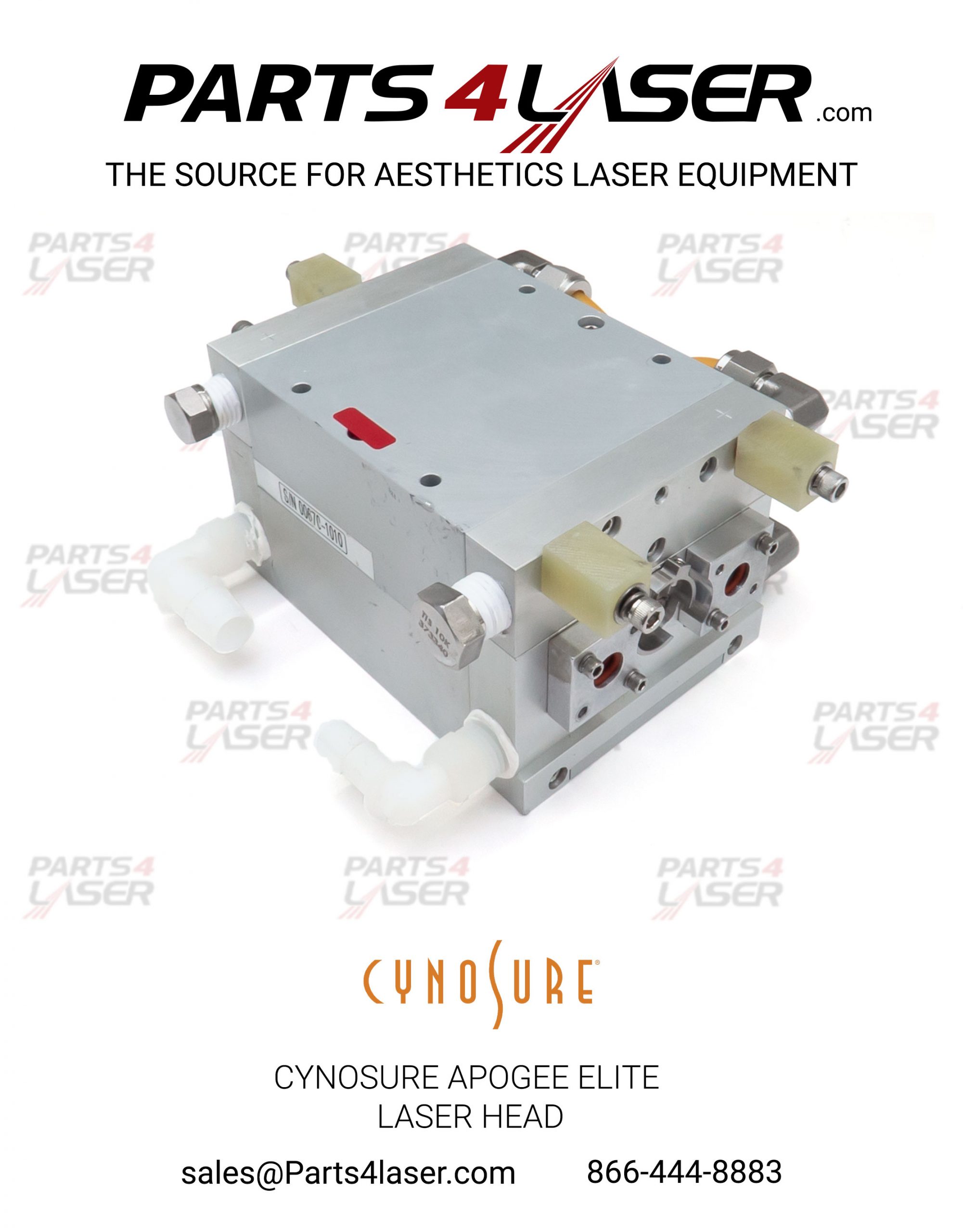 CYNOSURE APOGEE ELITE LASER HEAD CAVITY PUMP CHAMBER YAG 100-7001-950 INCLUDE LAMPS CYLH1851 - Image 3