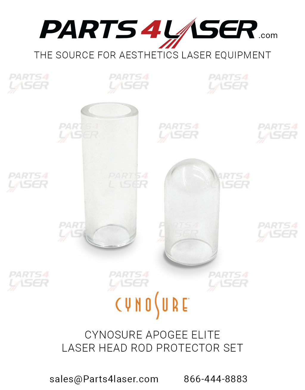 CYNOSURE APOGEE ELITE LASER HEAD ROD PROTECTOR SET ALEX MD CYCN1852 D25