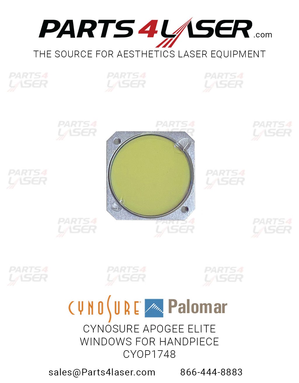 CYNOSURE APOGEE ELITE WINDOWS FOR HANDPIECE CYOP1748, C34