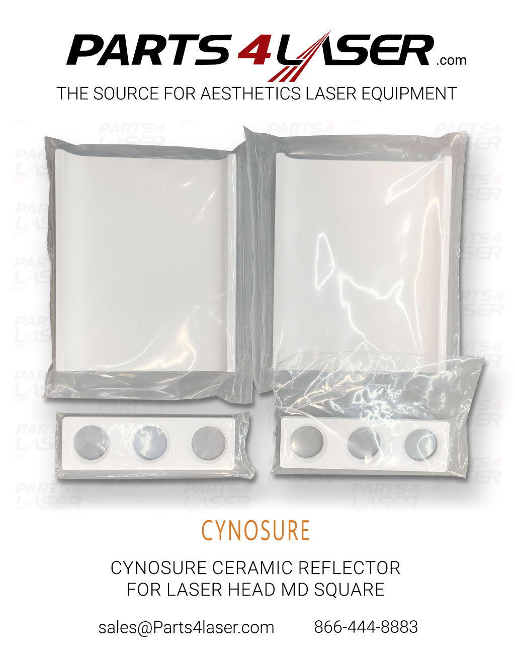 CYNOSURE CERAMIC REFLECTOR FOR LASER HEAD MD SQUARE CYCN3179