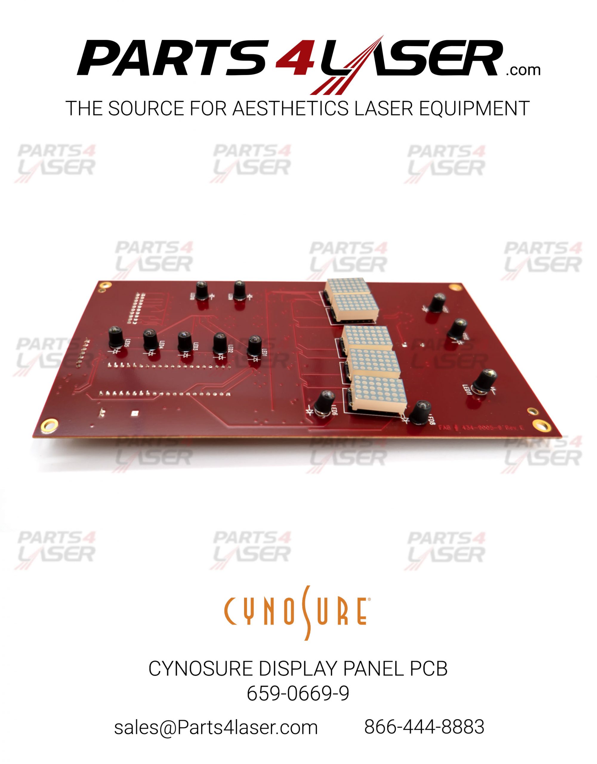 CYNOSURE MEDLITE REVLITE DISPLAY PANEL PCB 659-0669-9 - Image 3