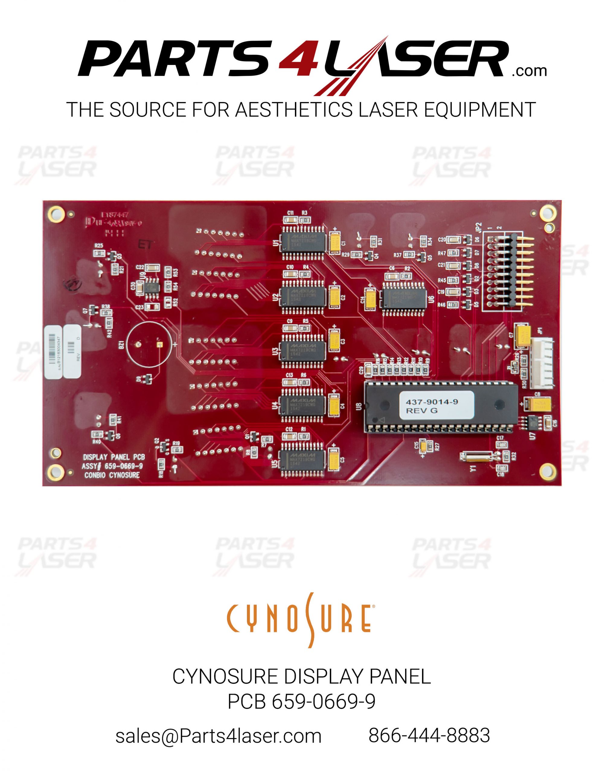 CYNOSURE MEDLITE REVLITE DISPLAY PANEL PCB 659-0669-9 - Image 2