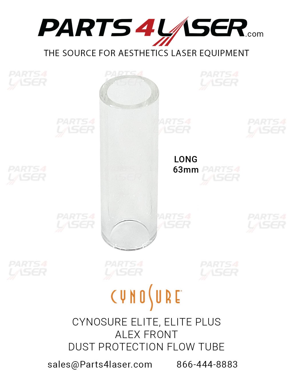 CYNOSURE ELITE, ELITE PLUS ALEX FRONT DUST PROTECTION FLOW TUBE CYCN3041