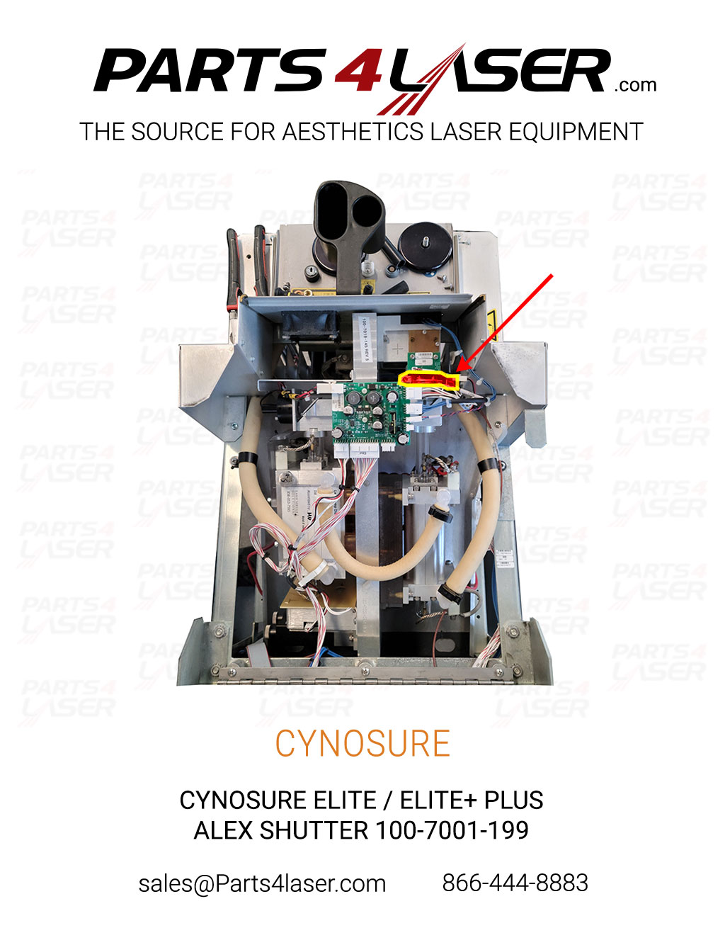 CYNOSURE ELITE / ELITE+ PLUS ALEX SHUTTER 100-7001-199 CYCN2625 D15 - Image 2