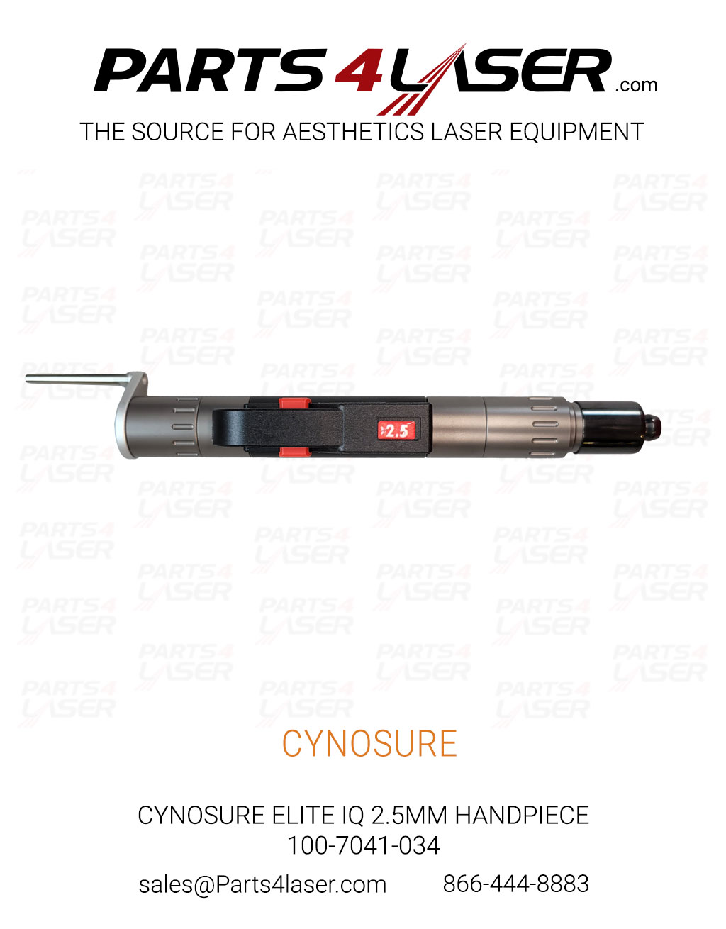 CYNOSURE ELITE IQ 2.5MM HANDPIECE 100-7041-034 N847A1 CYHP3528