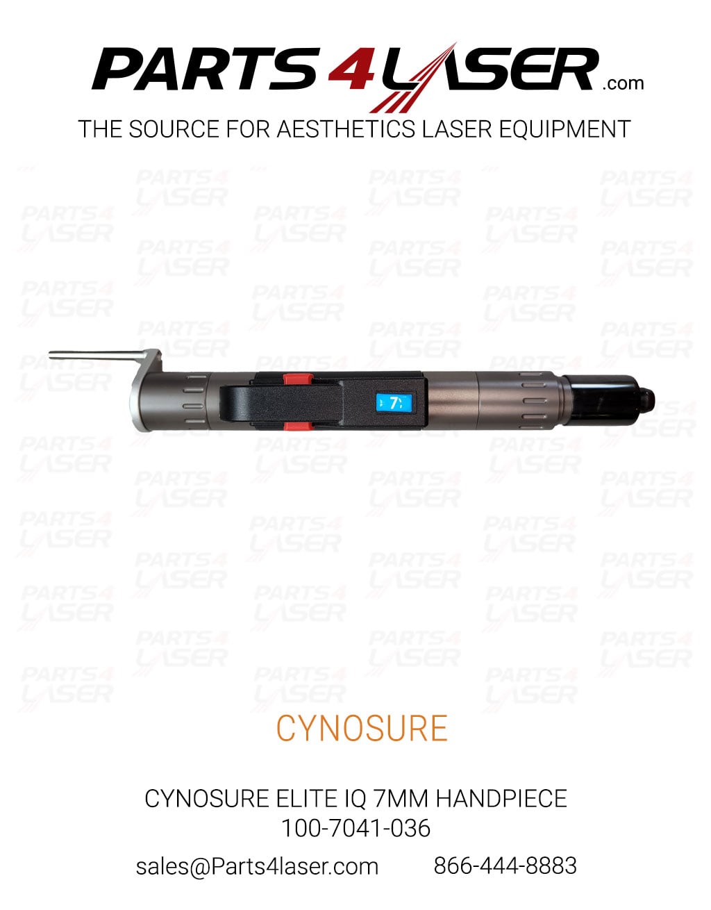 CYNOSURE ELITE IQ 7MM HANDPIECE 100-7041-036 N849A1 CYHP3530