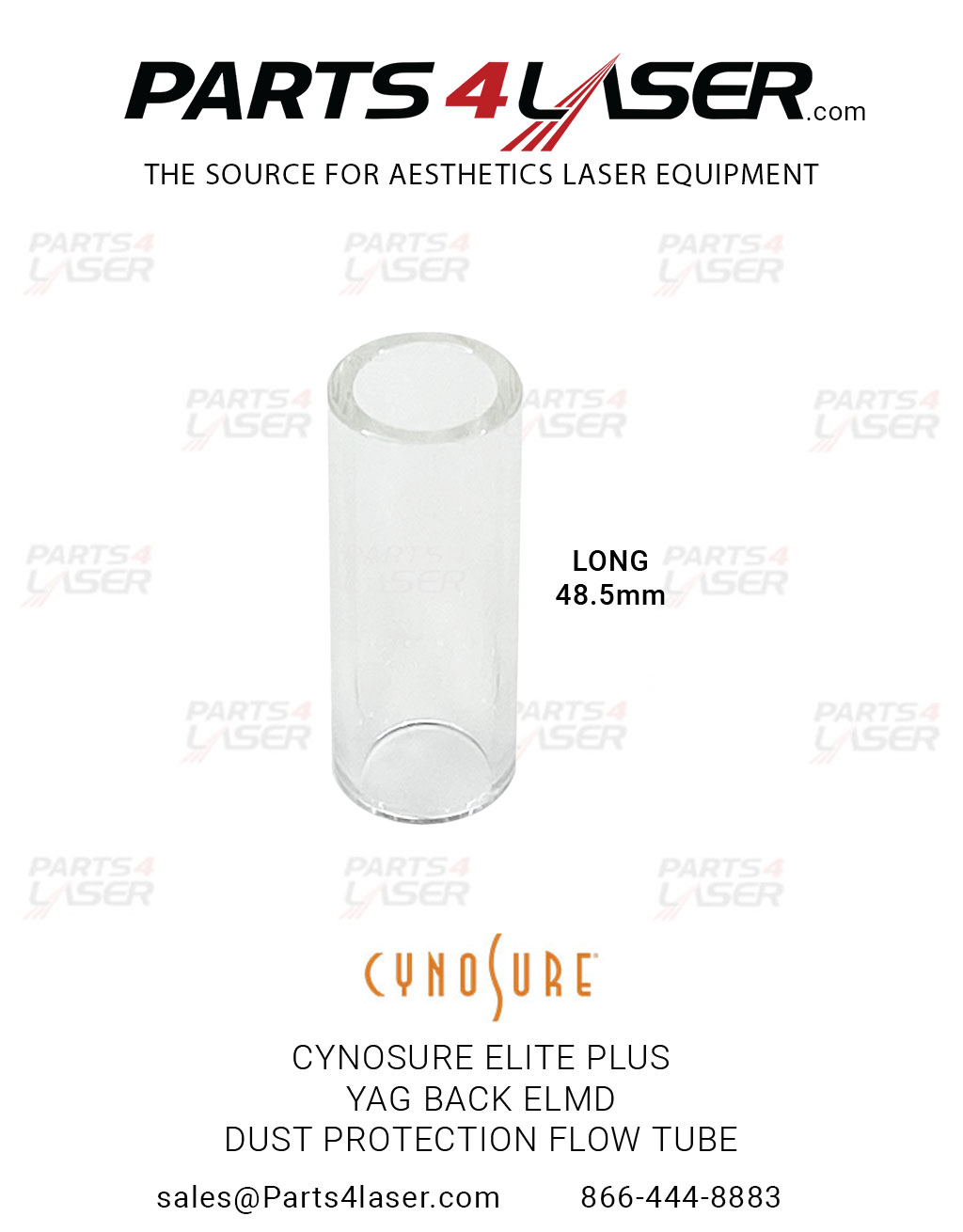 CYNOSURE ELITE PLUS YAG BACK DUST PROTECTION FLOW TUBE CYCN3044, D25