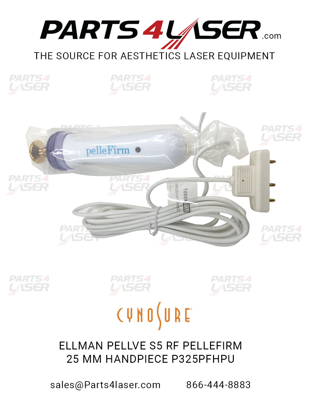 CYNOSURE ELLMAN PELLVE S5 RF PELLEFIRM 25 MM HANDPIECE P325PFHPU