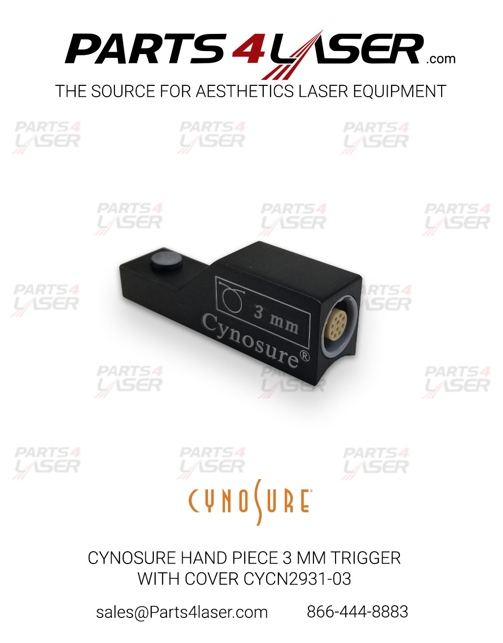 CYNOSURE HANDPIECE 3MM TRIGGER WITH COVER CYCN2931-03