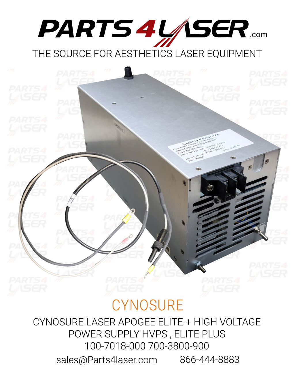 Cynosure Laser Apogee Elite High Voltage Power Supply Hvps