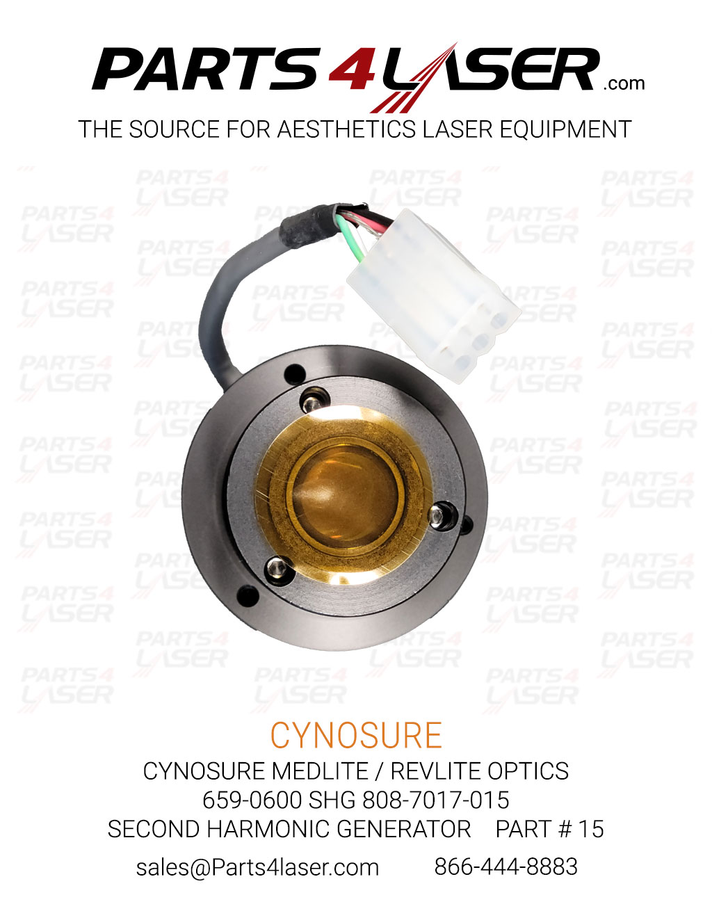 CYNOSURE MEDLITE / REVLITE OPTICS 659-0600 SHG 808-7017-015 SECOND HARMONIC GENERATOR PART # 15 CYOP3621 - Image 4