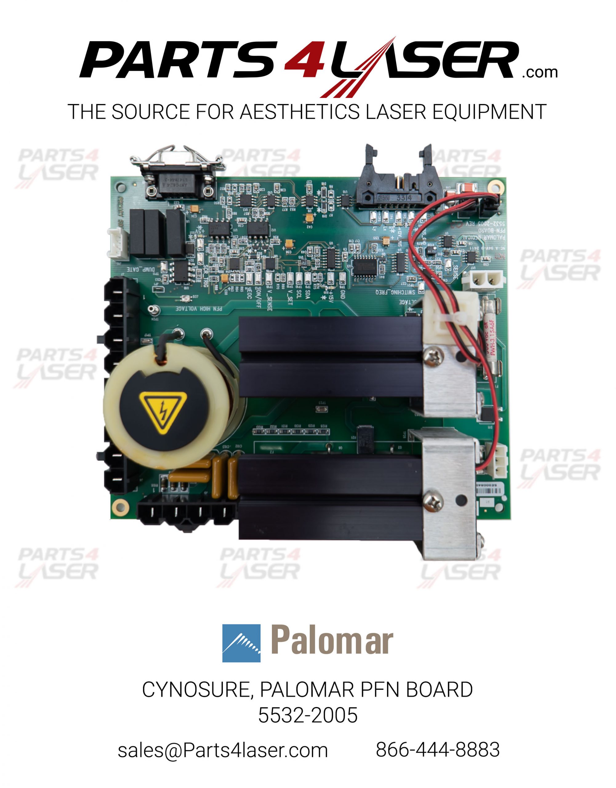 CYNOSURE, PALOMAR STARLUX POWER SUPPLY PFN BOARD 5532-2005