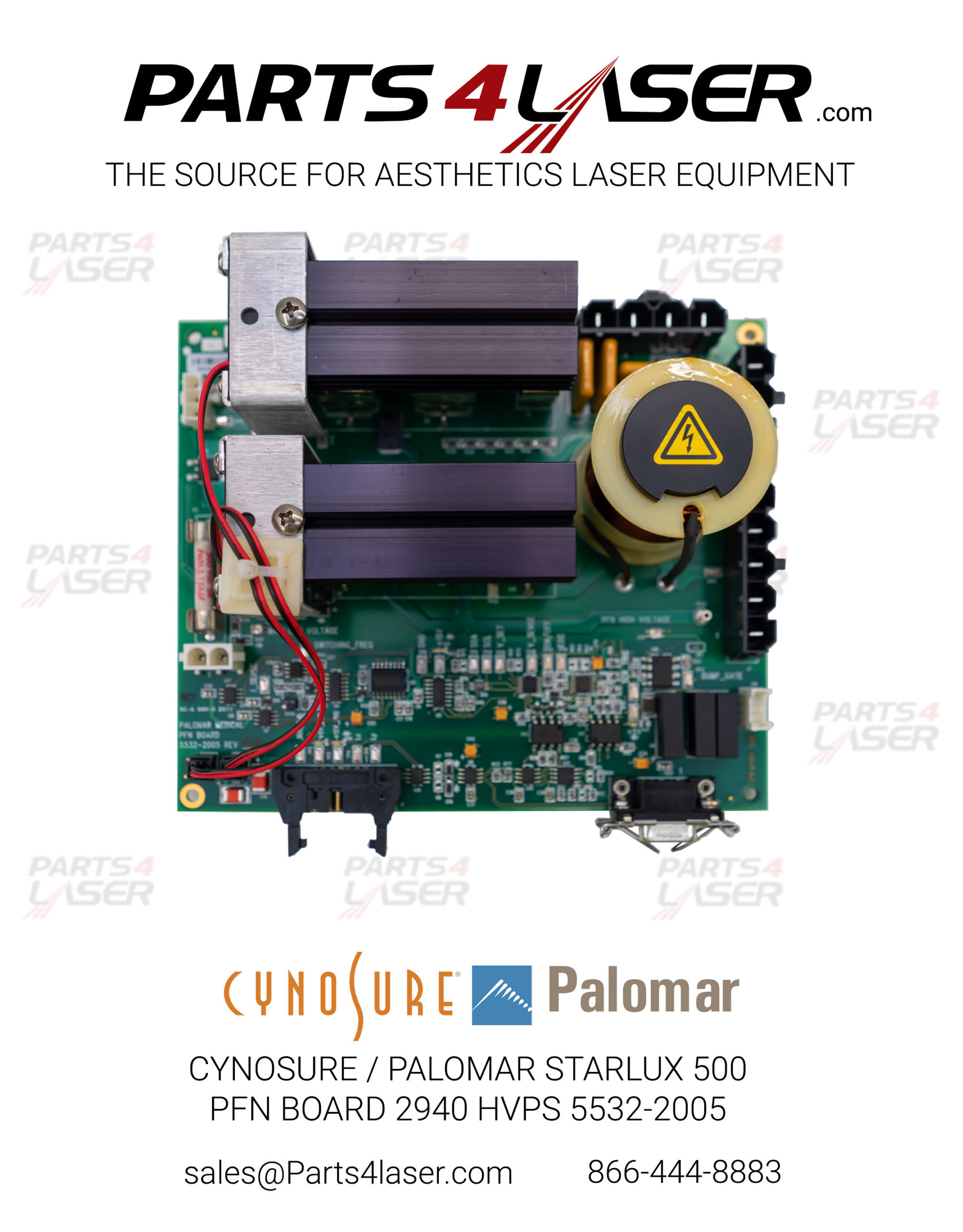 CYNOSURE / PALOMAR STARLUX 500 PFN BOARD 2940 HVPS 5532-2005
