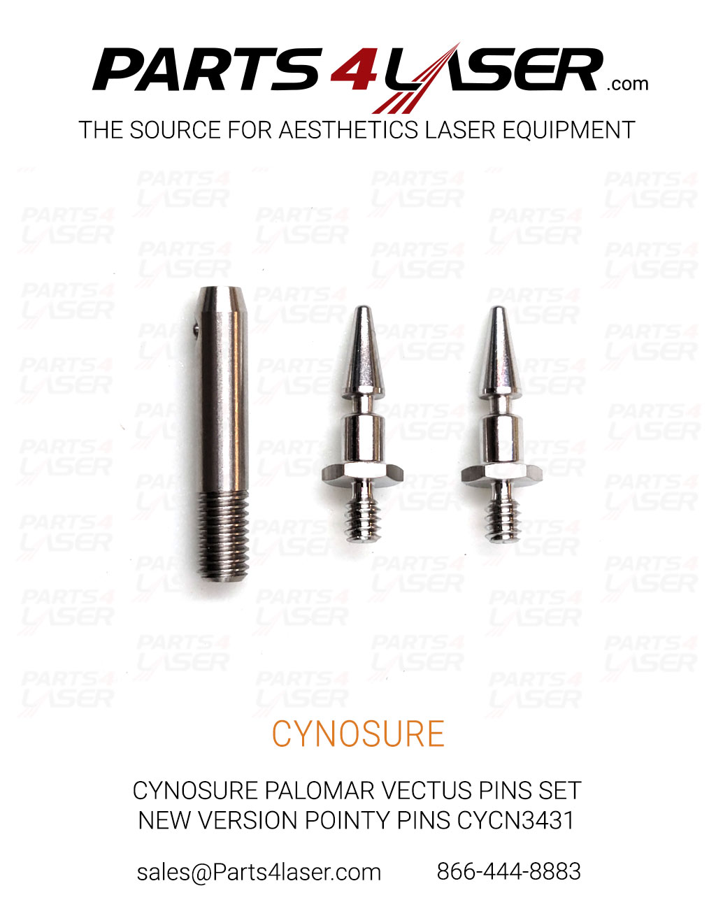 CYNOSURE PALOMAR VECTUS PINS SET NEW VERSION POINTY PINS CYCN3431