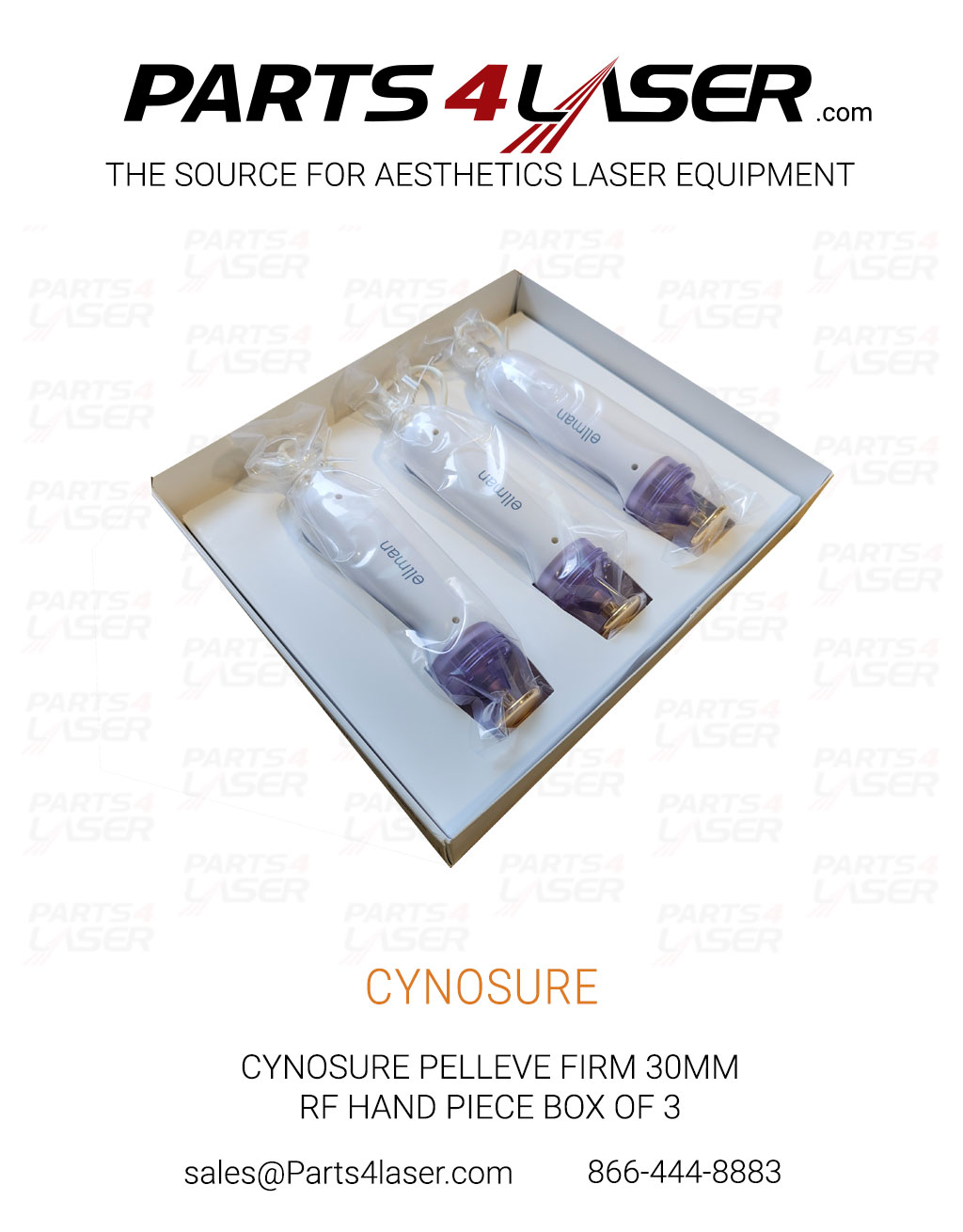 CYNOSURE PELLEVE FIRM 30MM RF HAND PIECE BOX OF 3 CYPH1804
