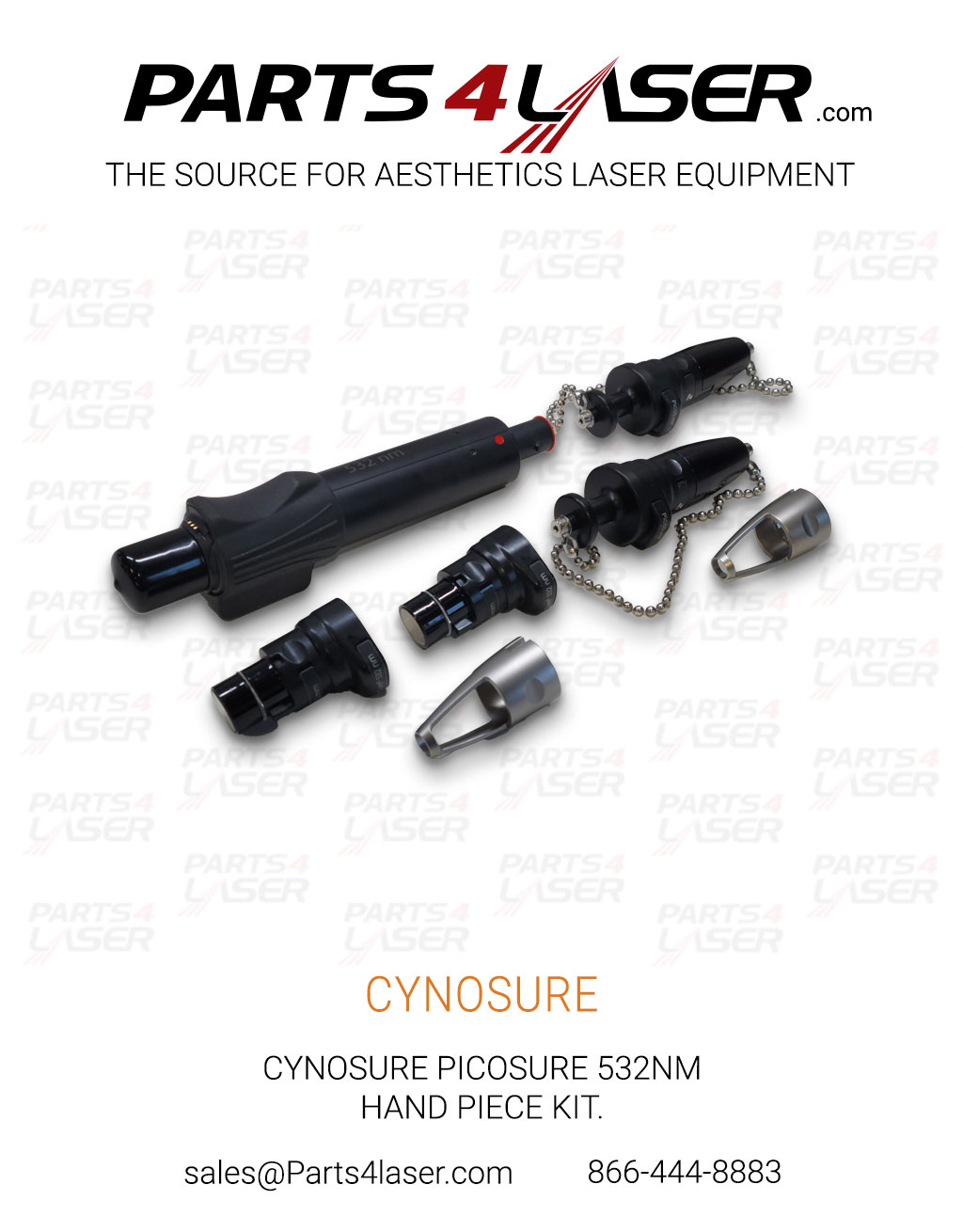 CYNOSURE PICOSURE 532NM HAND PIECE KIT 100-7012-532 S KIT- NEW CYHP3662
