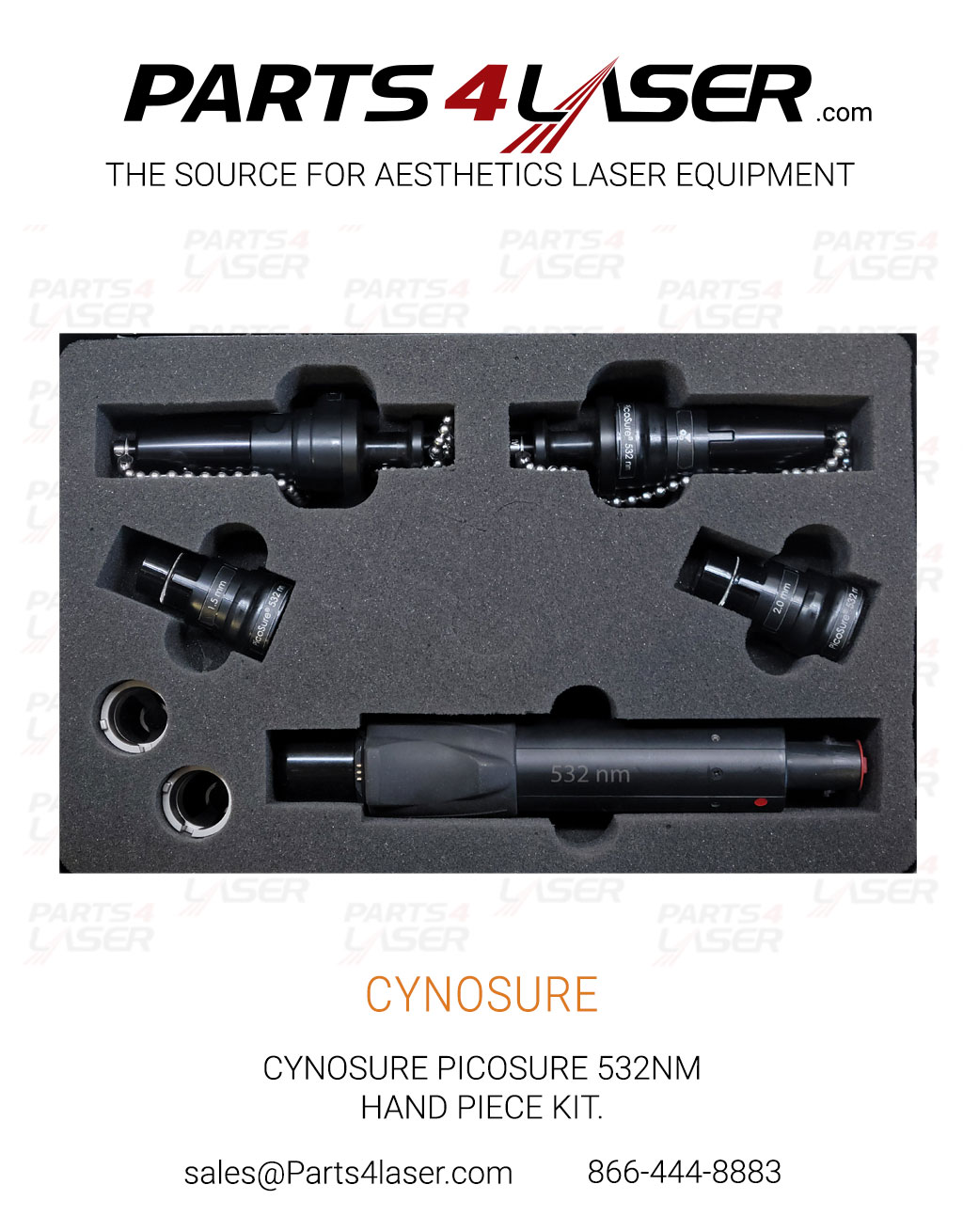 CYNOSURE PICOSURE 532NM HAND PIECE KIT 100-7012-532 S KIT- NEW CYHP3662 - Image 3
