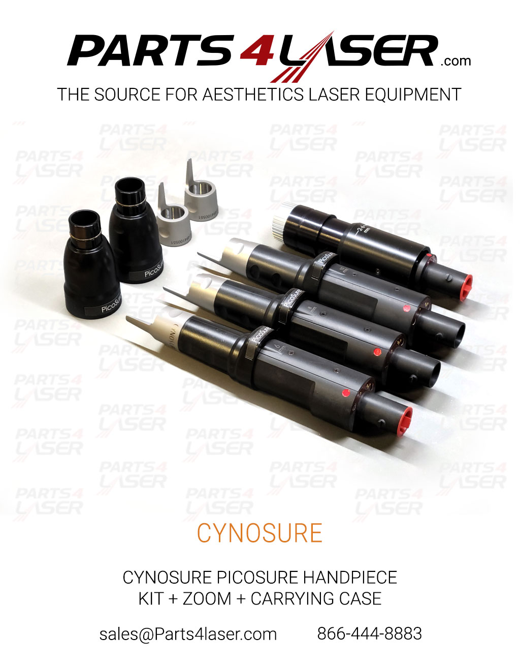 CYNOSURE PICOSURE HANDPIECE KIT + ZOOM + CARRYING CASE CYHP3624