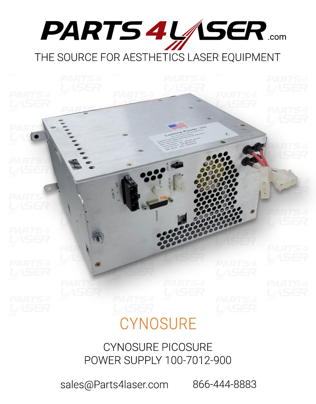 CYNOSURE PICOSURE POWER SUPPLY 100-7012-900 CAPS3414