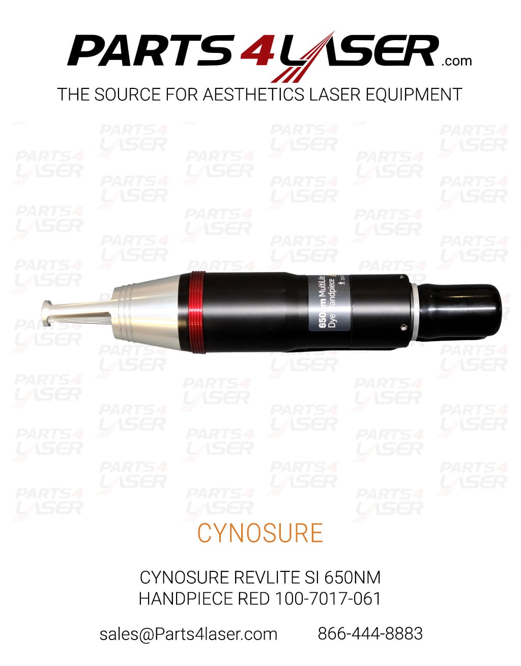 CYNOSURE REVLITE SI 650NM HANDPIECE RED 100-7017-061 CYHP3690