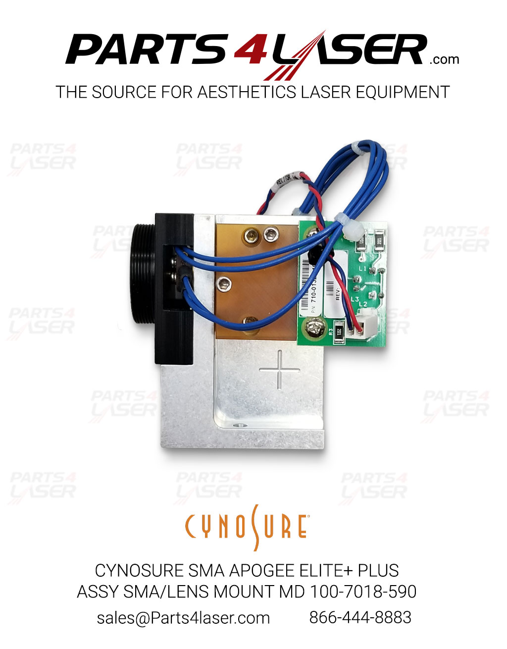 CYNOSURE SMA APOGEE ELITE+ PLUS ASSY SMA/LENS MOUNT MD 100-7018-590 CYOP2628 - Image 3